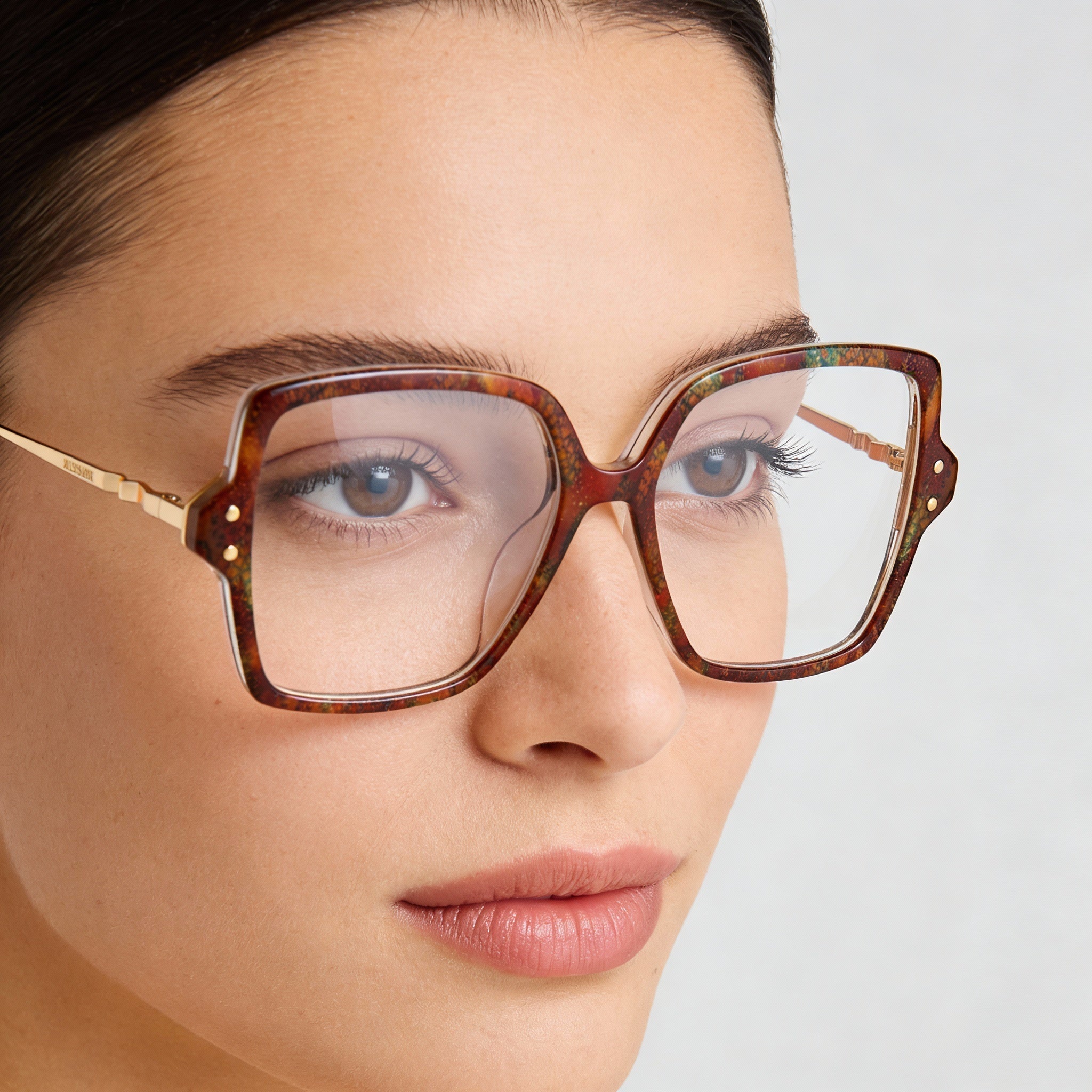 M Missoni Fabric Collection Women's Oversized Square Polyamide Optical Glasses Smokey Blue 53-16-140mm, Photo 5