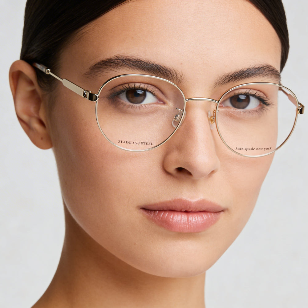 Kate Spade New York Jalisia/F Gafas de Sol de Mujer de Acero Inoxidable Oro Habana Rosa 52mm