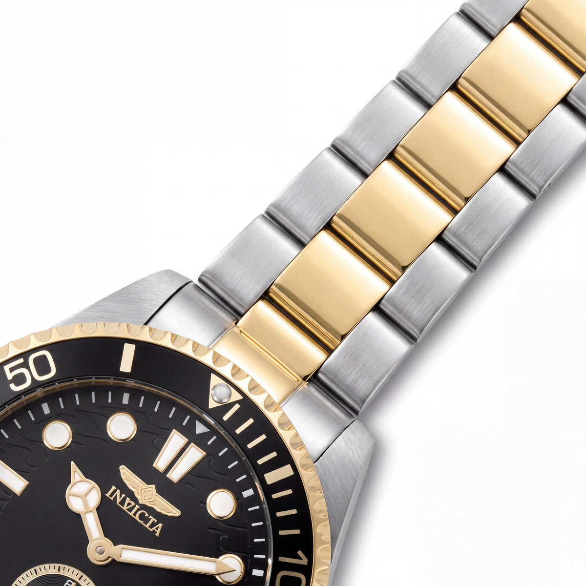 Reloj Invicta Pro Diver 49434 para hombre con movimiento de cuarzo, esfera gris, caja y pulsera de acero inoxidable, resistente al agua 10 ATM, 43 mm, Photo 3