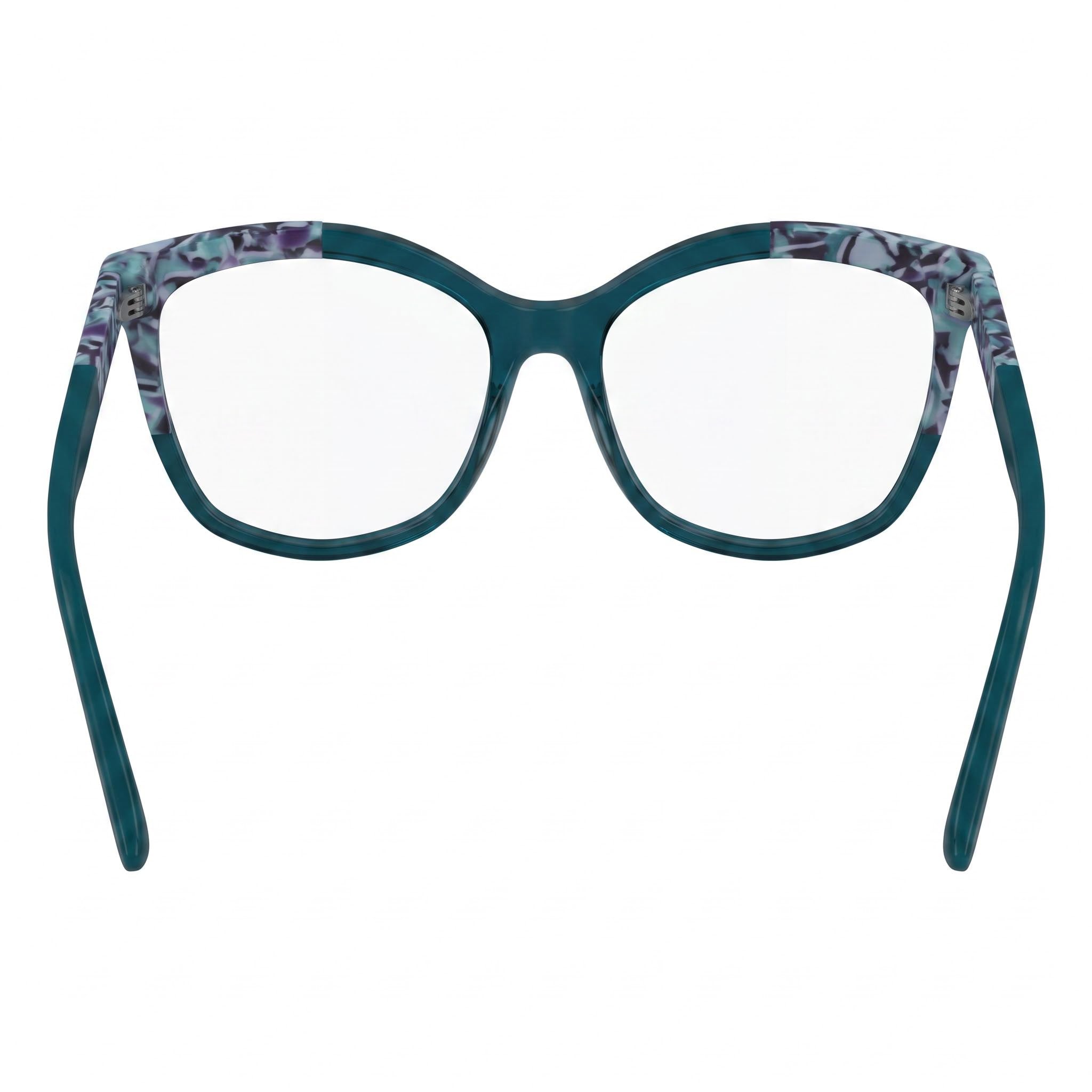 Gafas de sol KARL LAGERFELD Kl6154 unisex con montura de acetato, azul mármol azul, lentes de policarbonato, 55 mm, Photo 4