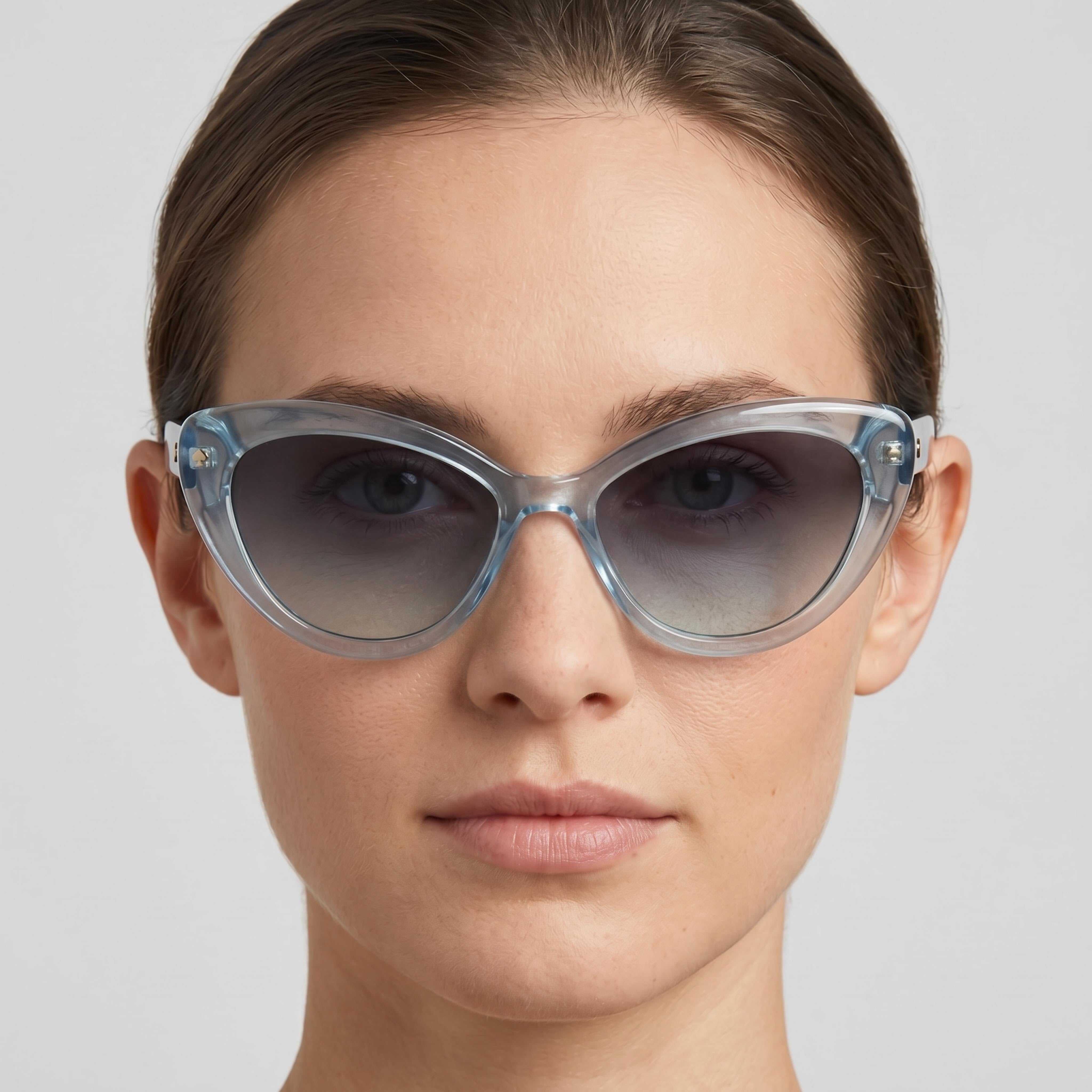 kate spade new york Casual Women's Sunglasses, ECO ACETATE Frame in Green, Grey Green Lenses, Size 53mm, Photo 4