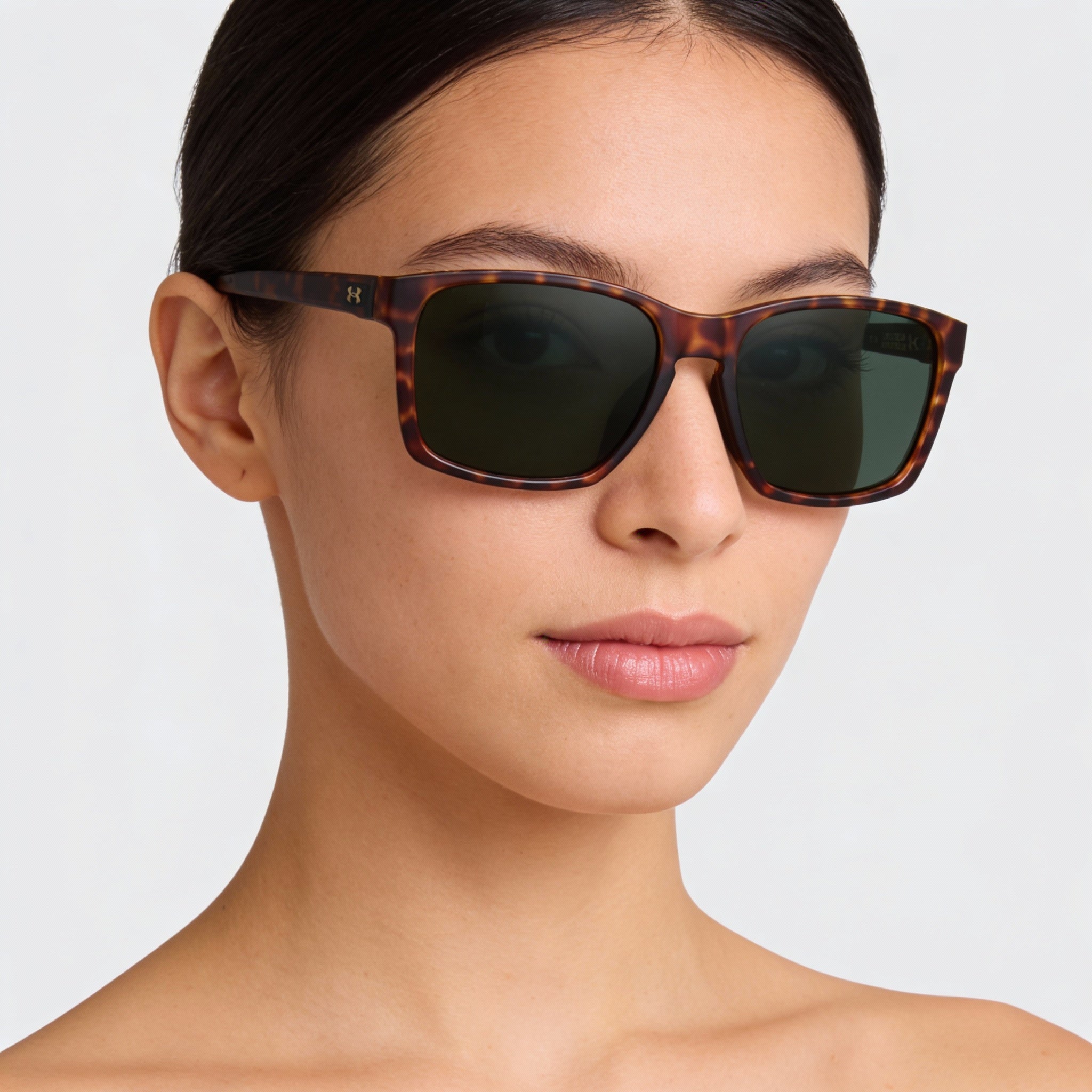 Under Armour UA 0010/F/S Women's Havana Polyamide Frame Sunglasses with Green Lenses, 100% UV Protected 58mm, Photo 4