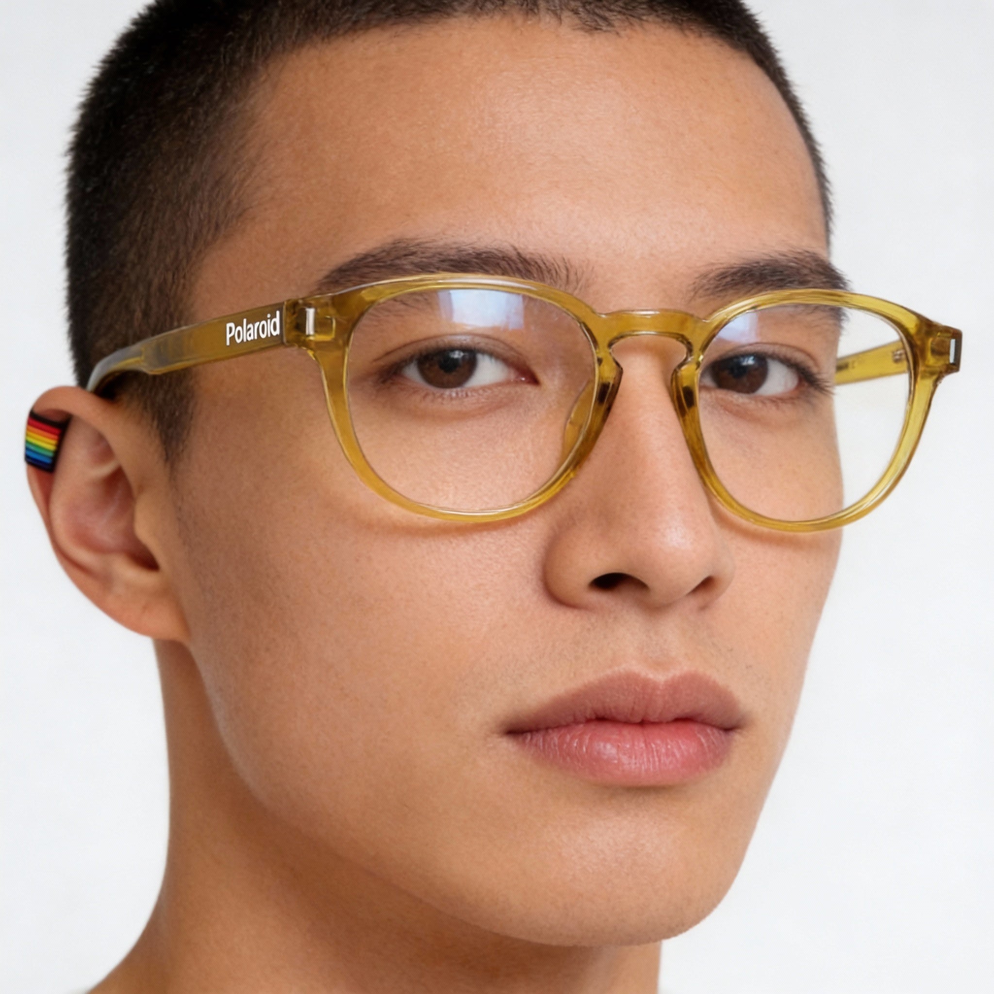 Polaroid Modern Pld D452 Unisex Yellow Injected Frame Polycarbonate Lens UV Protection 50mm, Photo 5