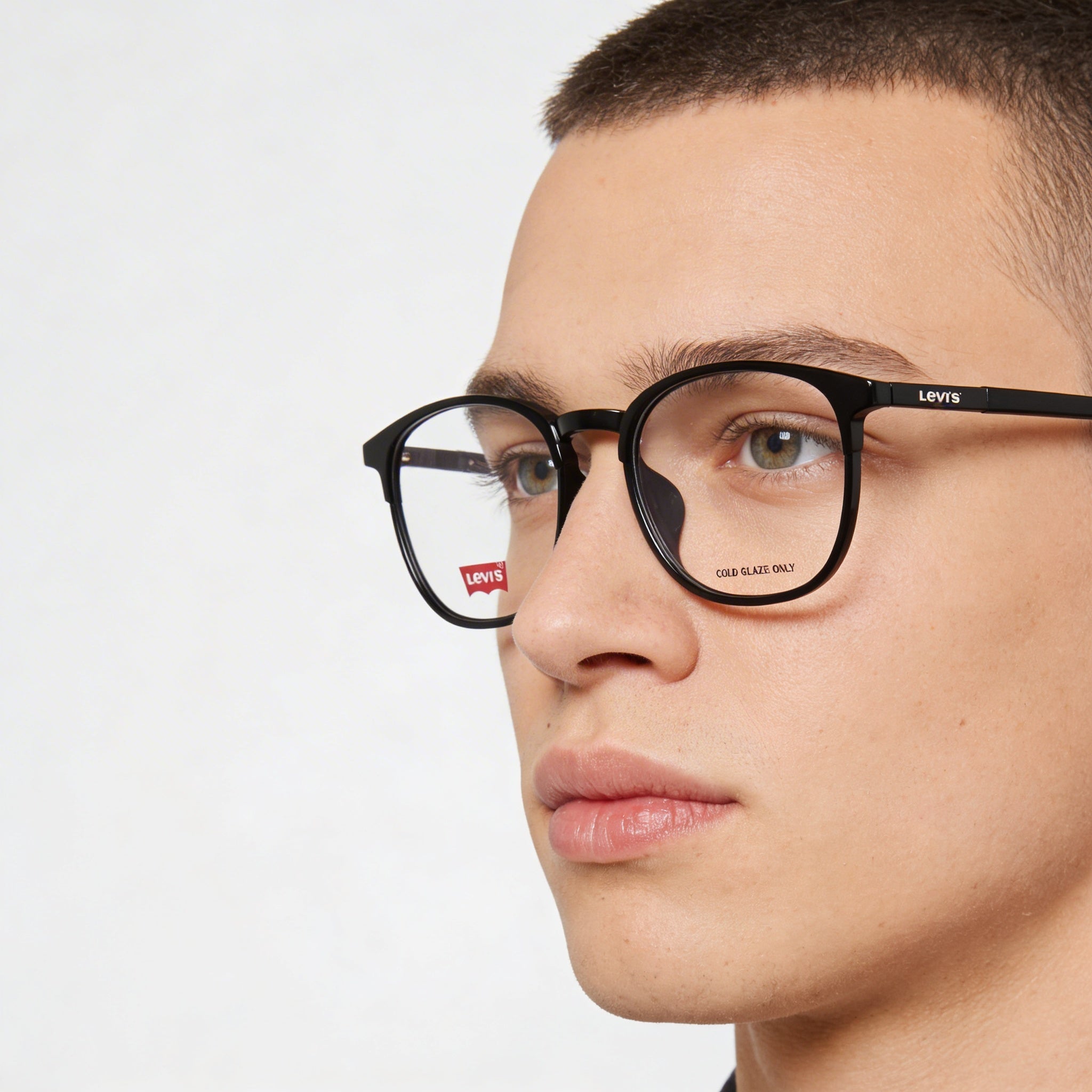 LEVIS Lv 7058/F/Lev Men's Black Optical Frame 54mm Lens Width, 19mm Bridge, 145mm Temple, Photo 4