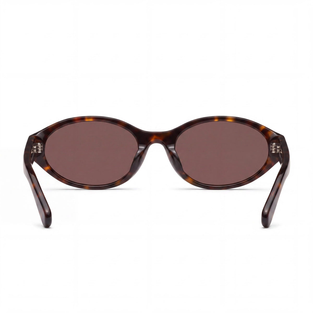 Quay Round Sunglasses for Women, Tortoise Acetate Frame with Brown Plastic Lenses, 55mm Lens Width, Photo 3