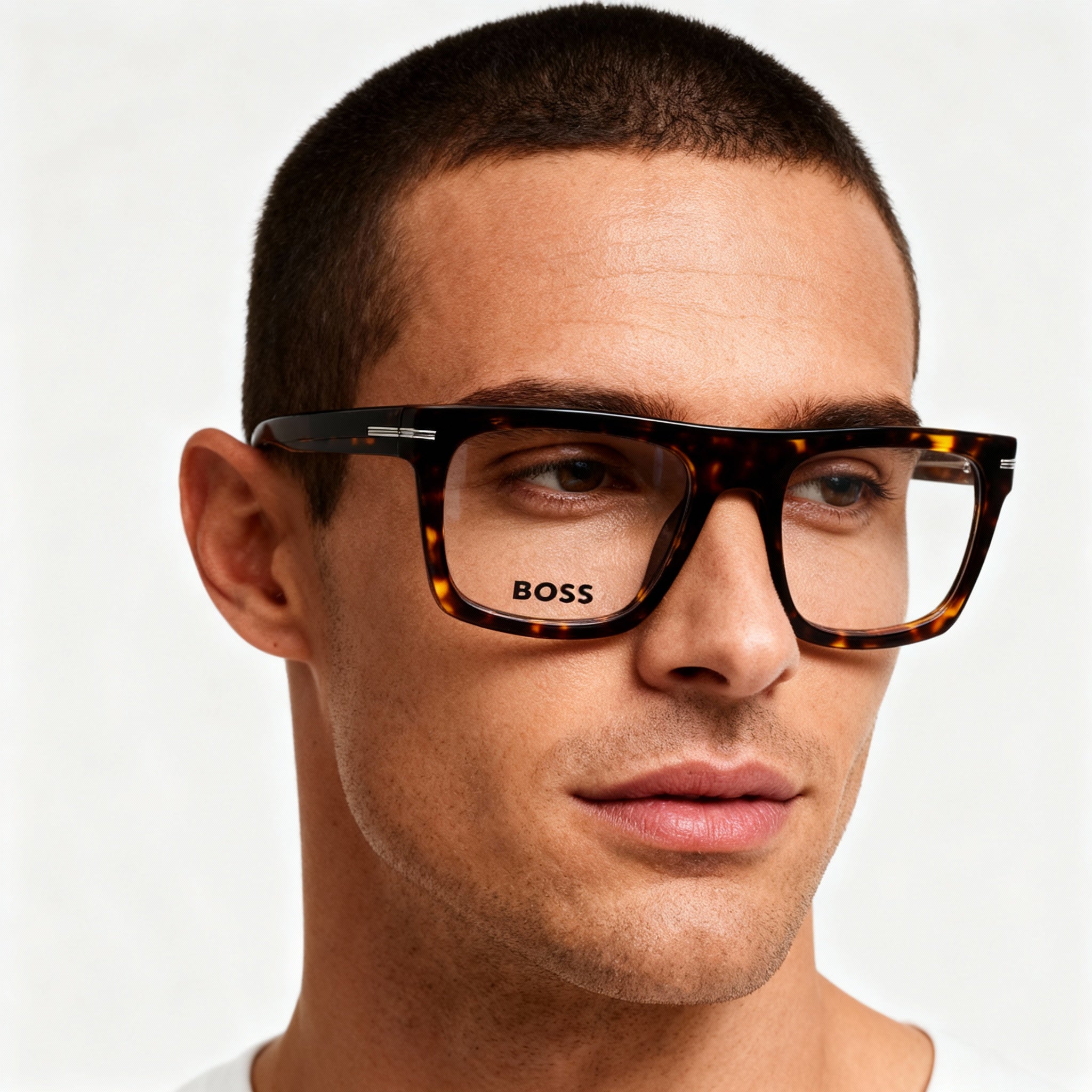 Hugo Boss BOSS 1597 Men’s Havana ECO ACETATE Casual Non-Polarized Optical Eyeglasses 52-20-145mm, Photo 5