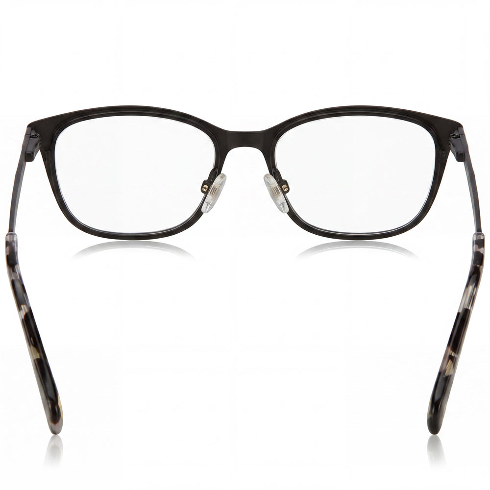 Gafas para mujer Fossil Fos 7125, con montura de acero inoxidable en negro mate y una anchura de lente de 52 mm