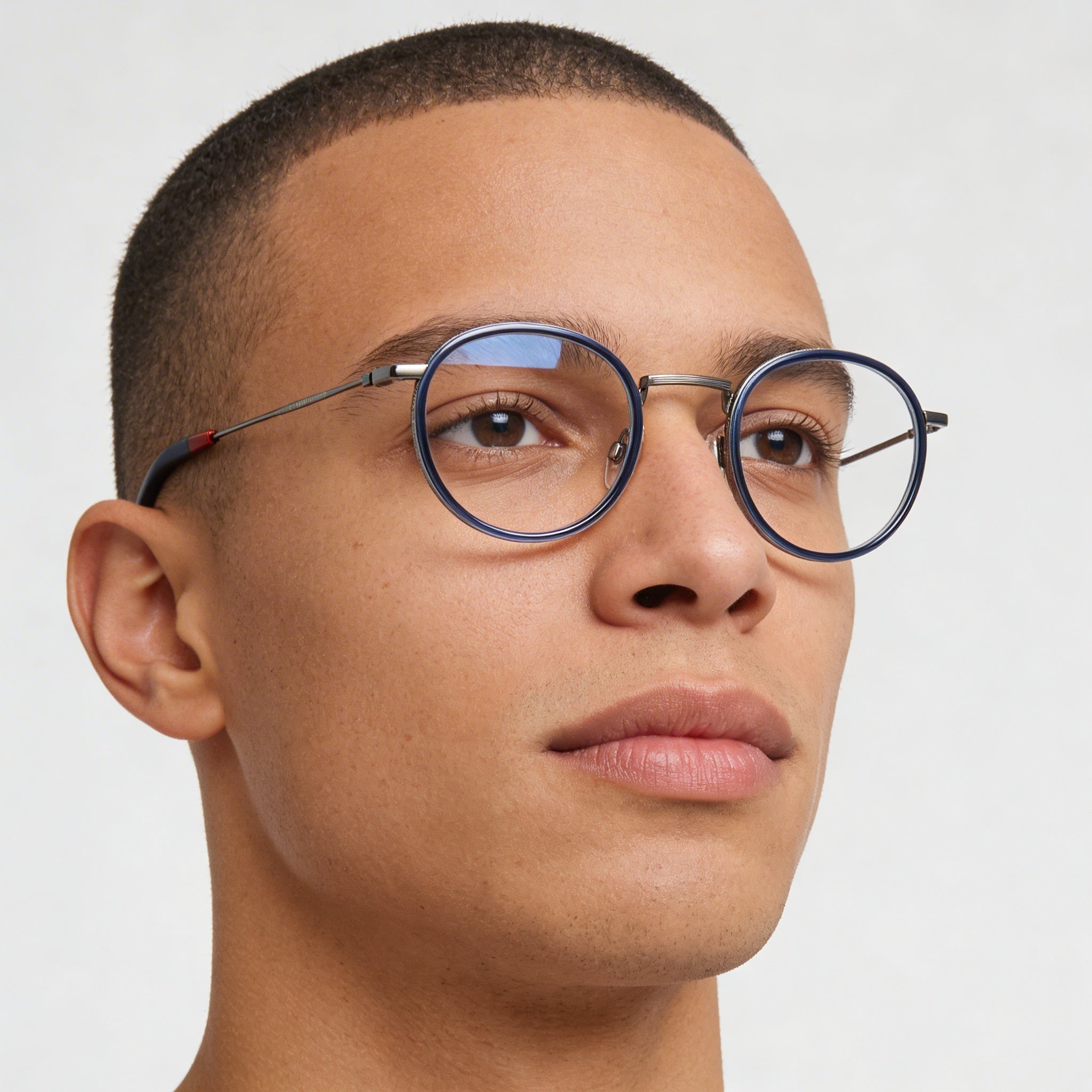 Tommy Hilfiger Th 1815 Men's Blue Metal Frame Eyeglasses with Polycarbonate Lenses 49mm, Photo 4