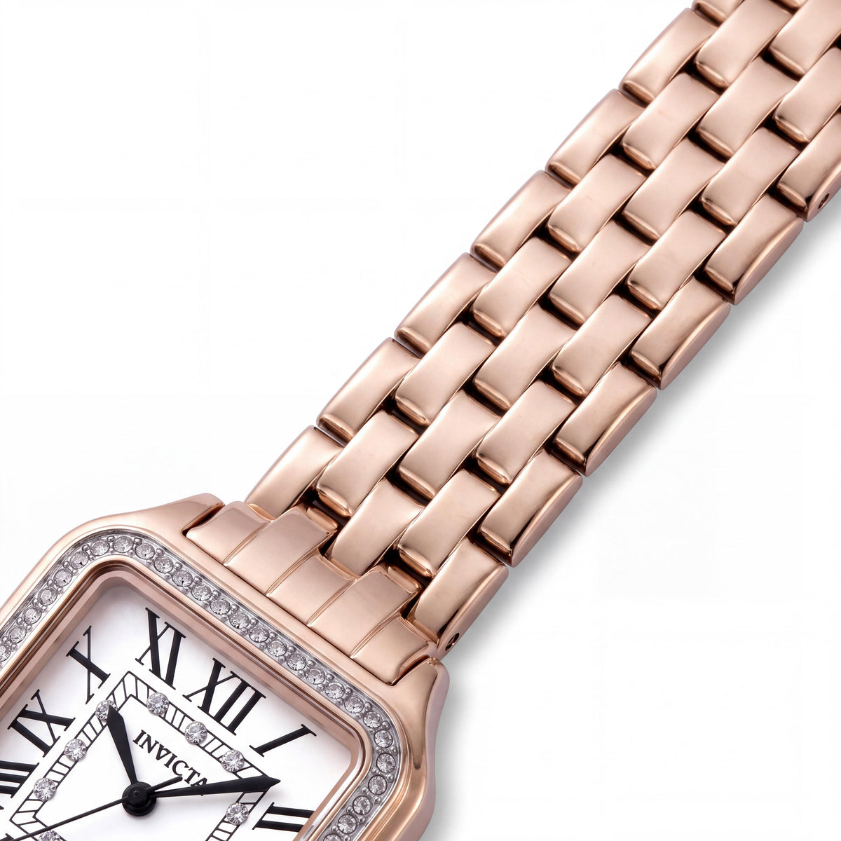 Invicta Angel 48997 Unisex Quartz Watch with Rose-gold Stainless Steel Case and Stainless Steel Bracelet, 28mm, Photo 2