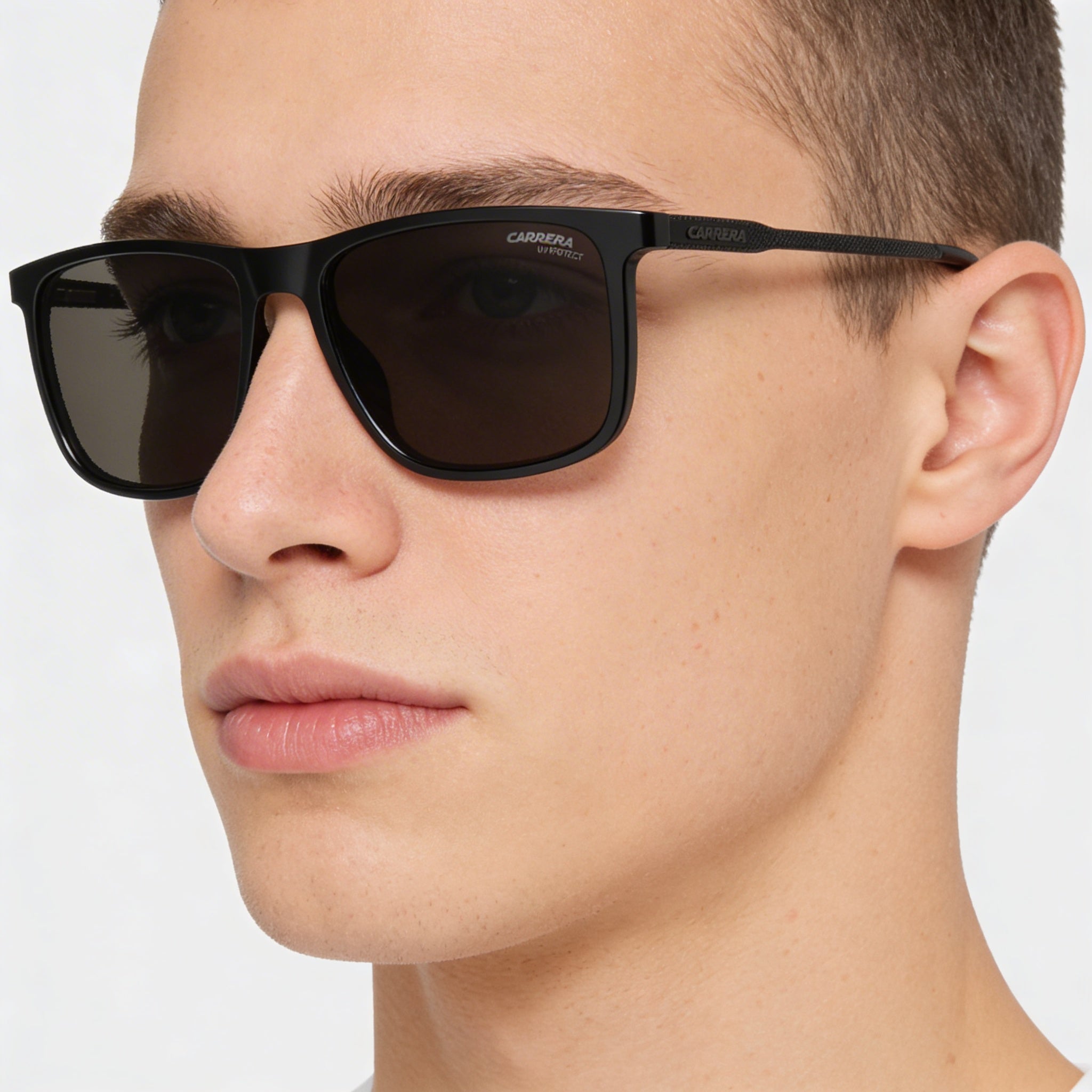 Carrera 231/S Unisex Black Polyamide Frame Black Polycarbonate UV Lenses Sunglasses 55mm, Photo 5