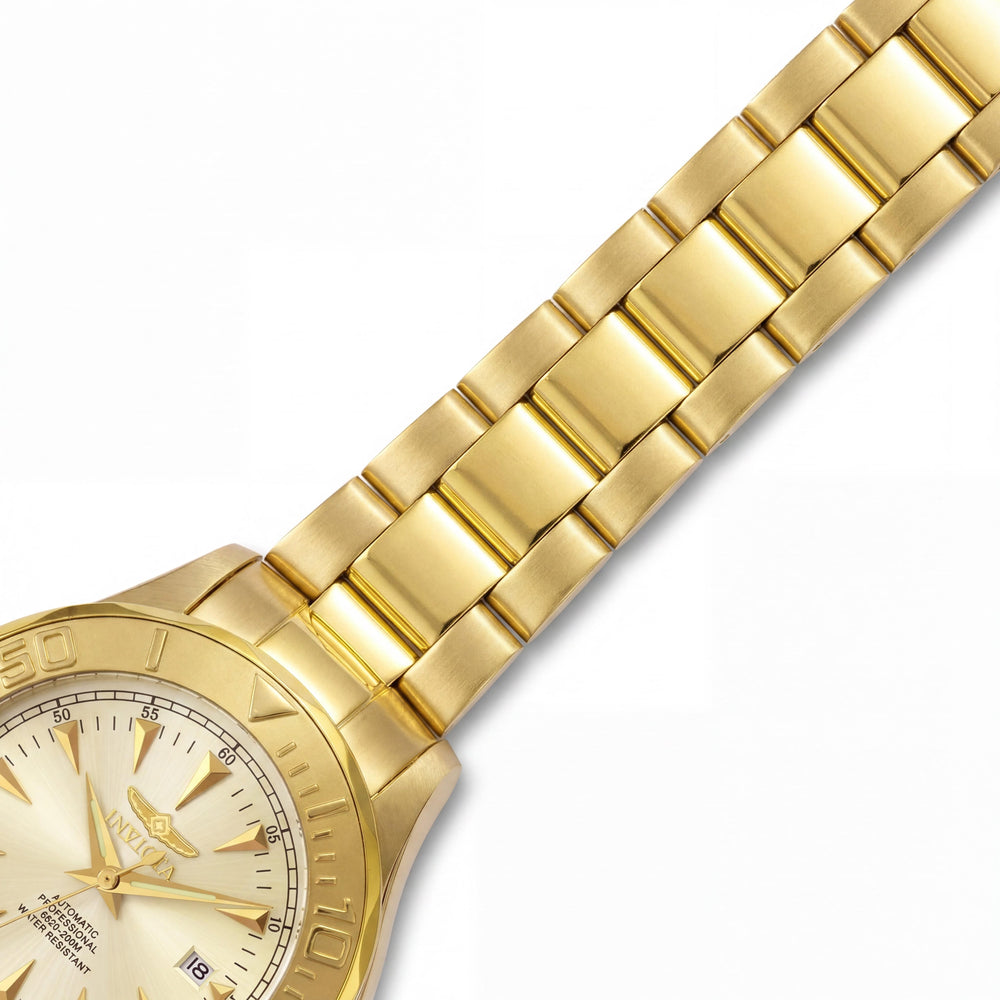 Invicta 7039 Men's Diver Automatic Gold Yellow Stainless Steel Luminous Water-Resistant Watch, 47mm
