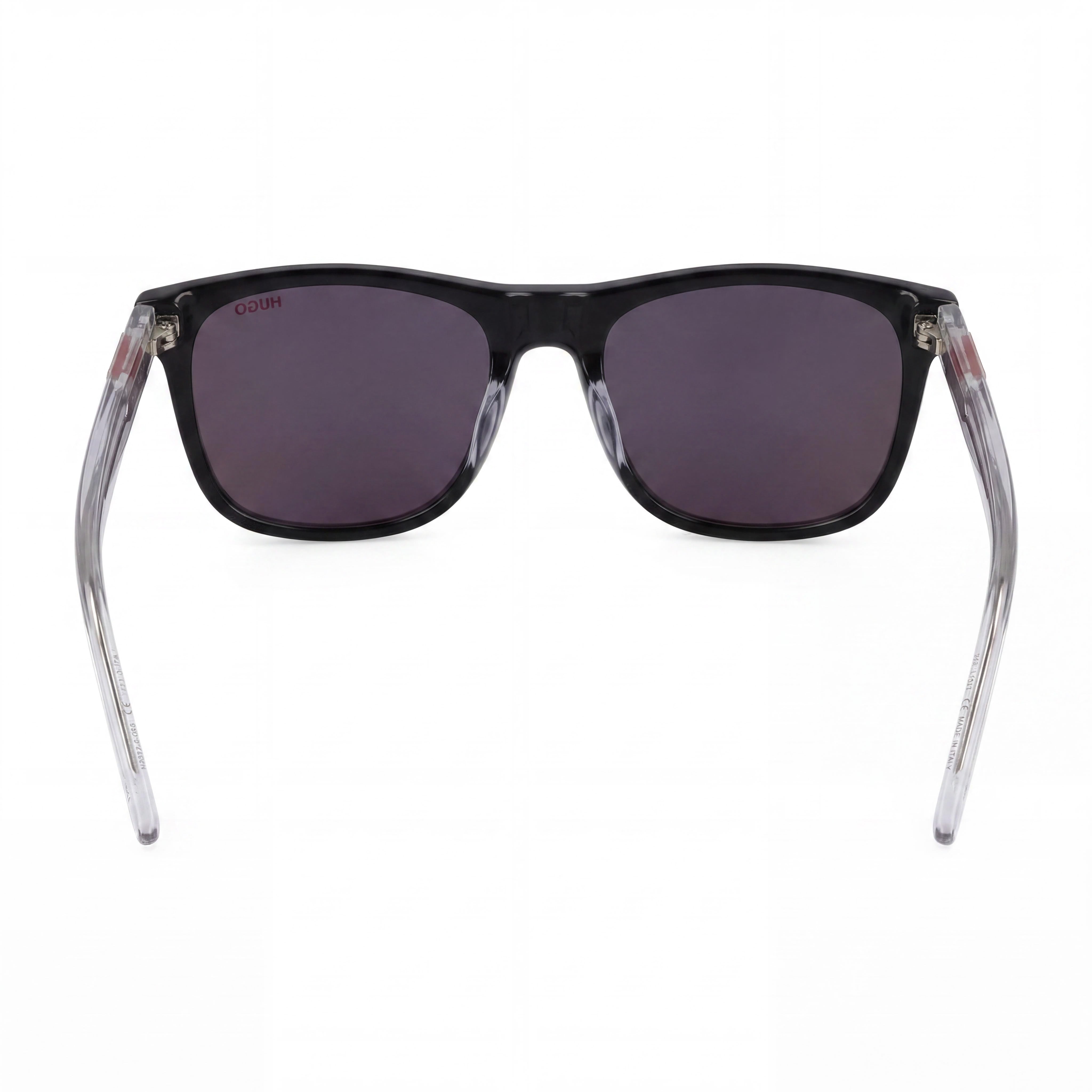 HUGO Classic Women's Black Crystal Acetate Frame Polycarbonate Lens UV Protection Sunglasses 56mm, Photo 4