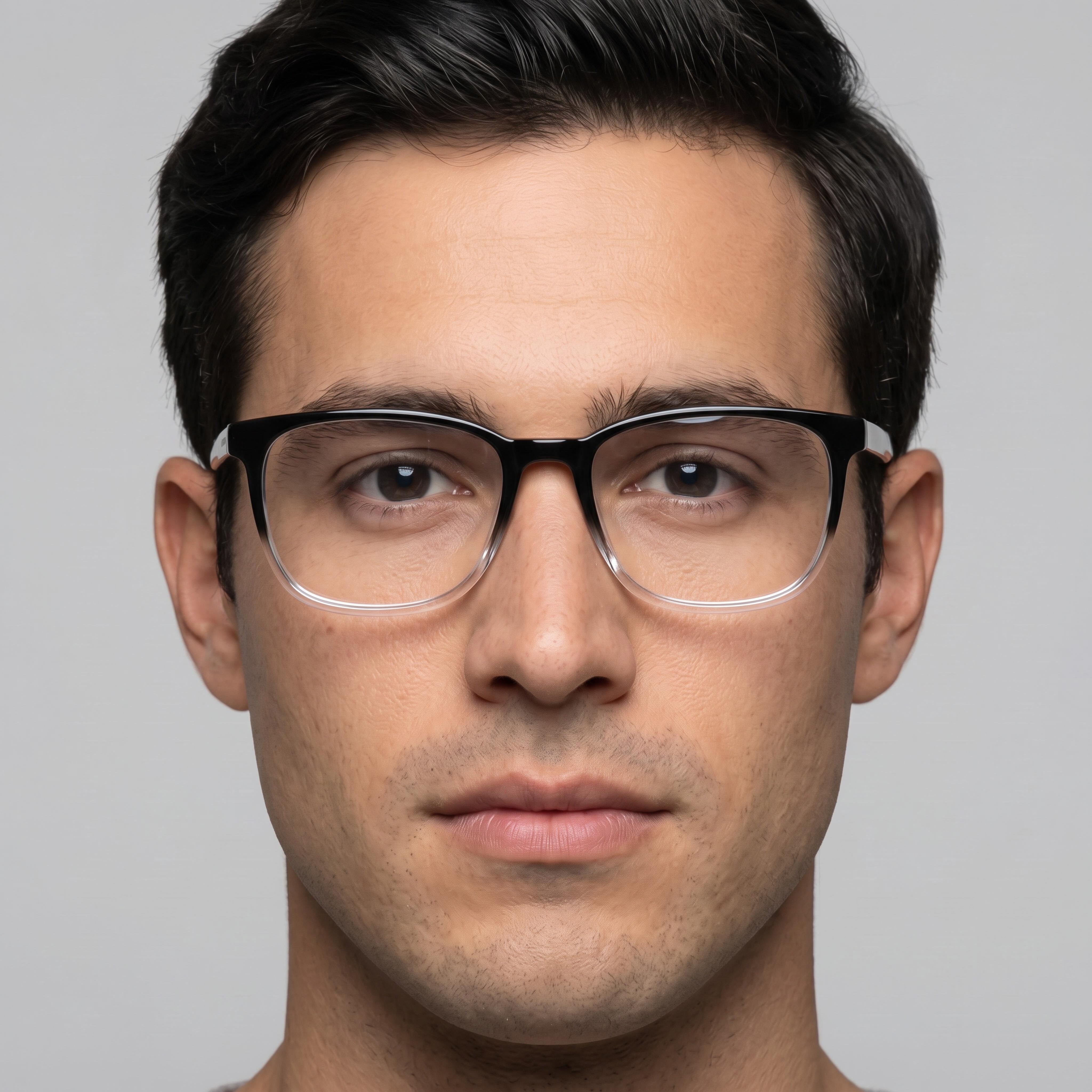 Chesterfield Ch 110xl Men’s Black Crystal Plastic Frame with Clear Lenses 57-17-150, Photo 3
