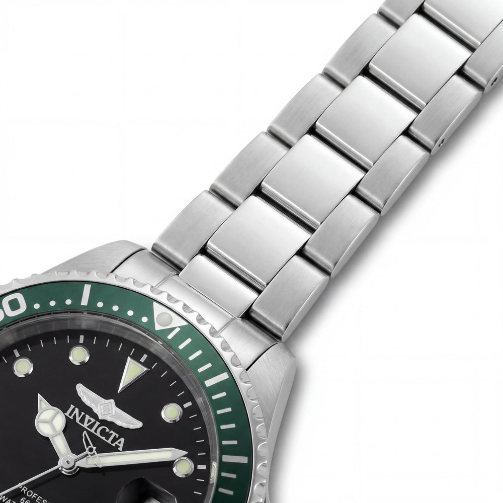Invicta Pro Diver 48725 Reloj Unisex de Cuarzo de Acero Inoxidable de 37mm Resistente al Agua con Esfera Negra