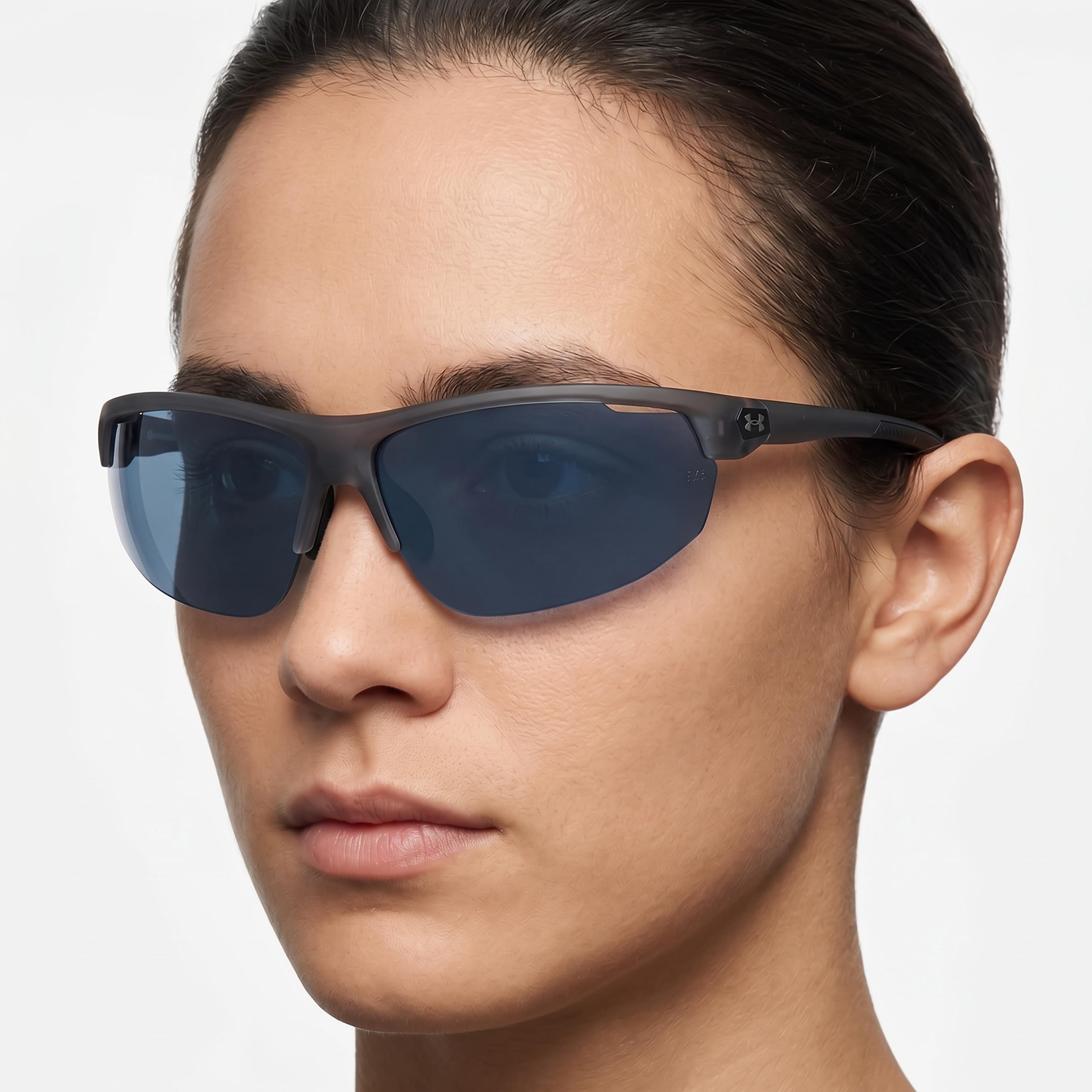 Gafas de sol Under Armour Classic unisex, montura de policarbonato gris, lentes grises no polarizadas, protección UV, 71 mm, Photo 5