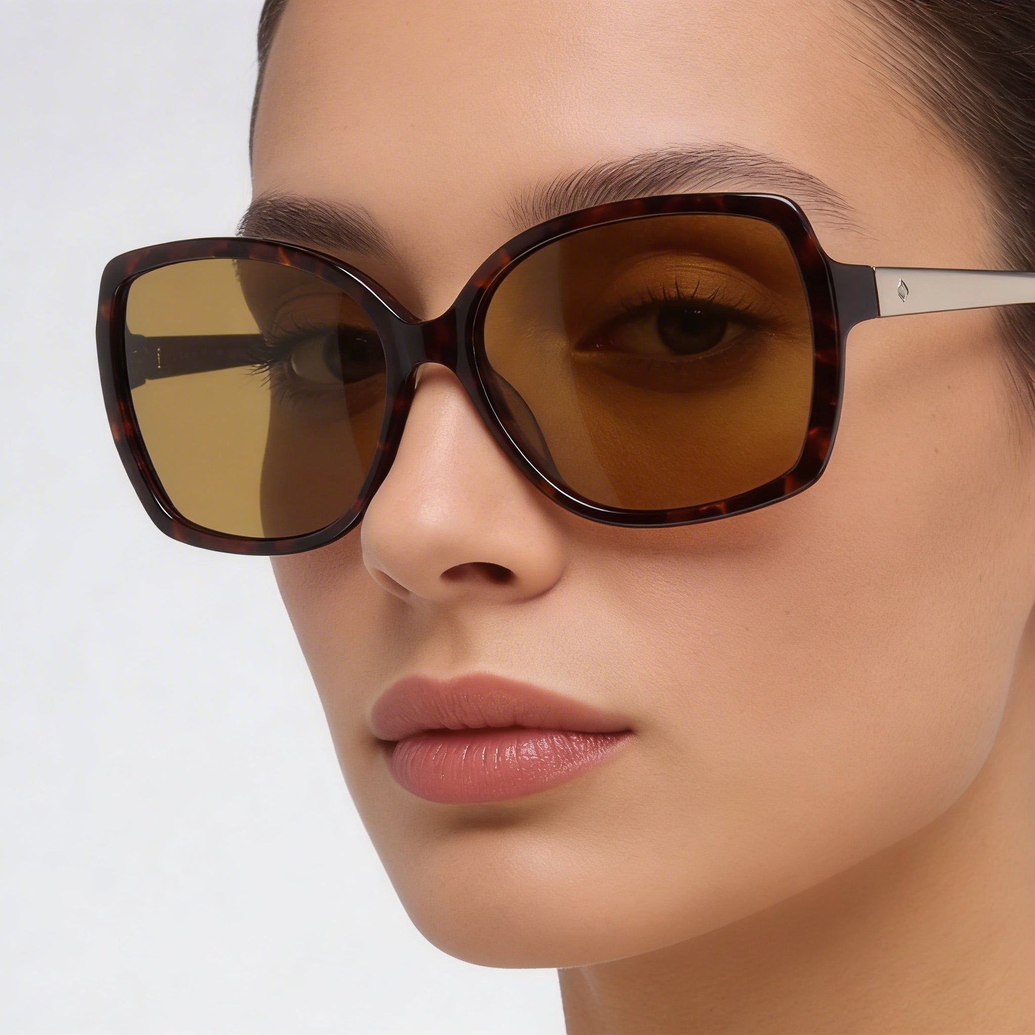 kate spade new york Darilynnps Women's Havana Plastic Rectangular Brown Polarized UV Protected Sunglasses 58mm, Photo 3
