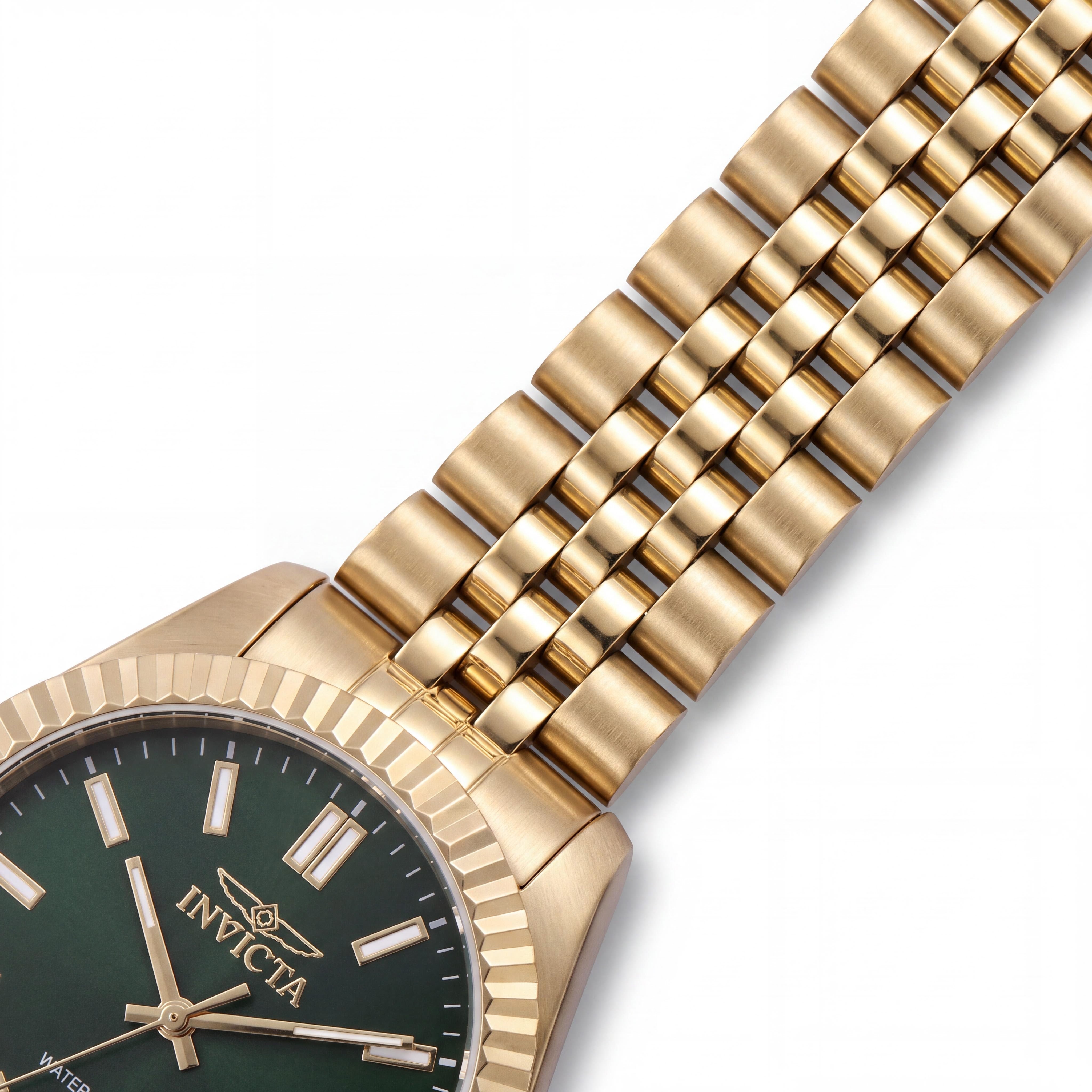 Invicta Specialty 47505 Unisex Stainless Steel Case Green Dial 36mm Precise Quartz Bracelet Watch with Second Hand, Photo 3