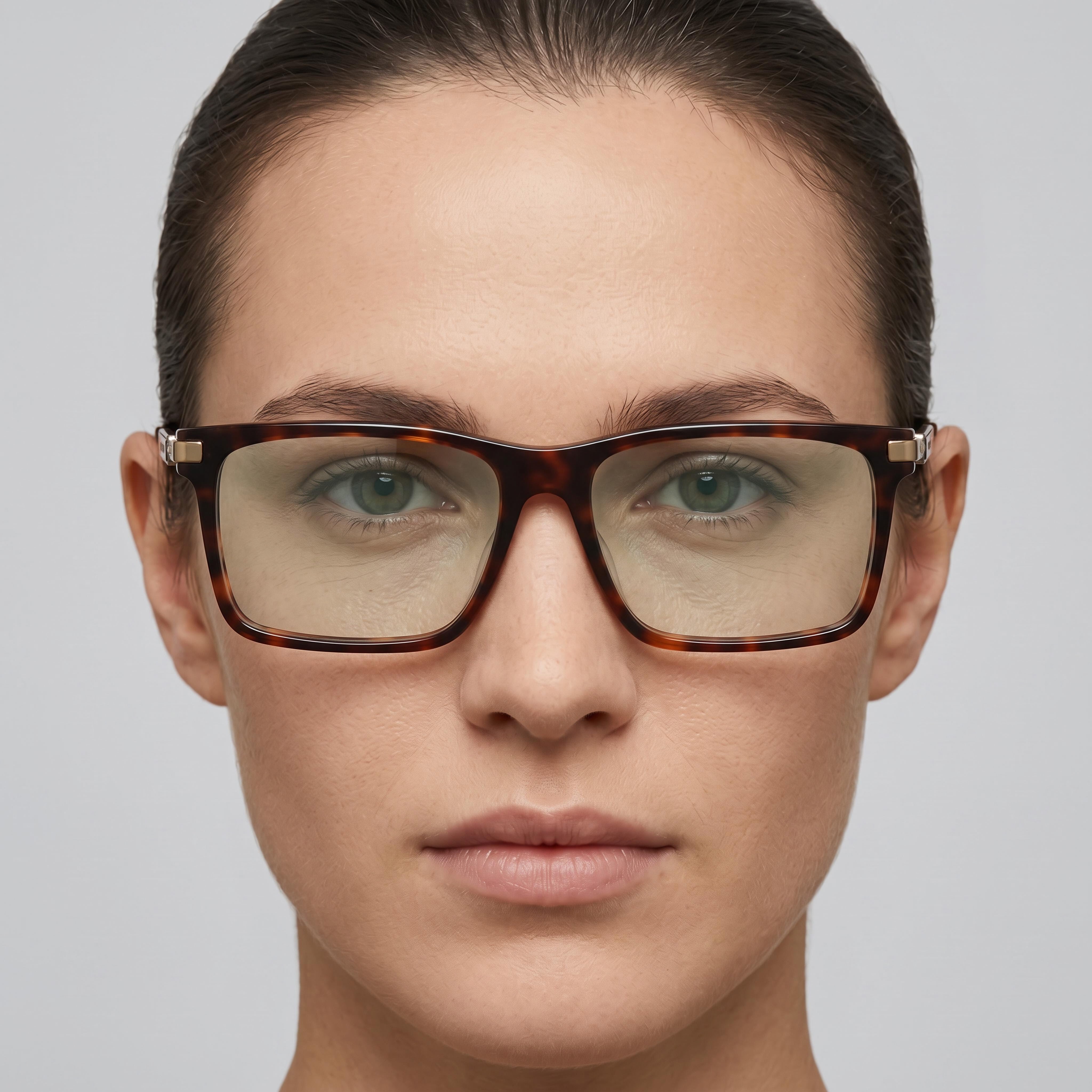 Chopard Vch364 Unisex Shiny Red Havana Cellulose Acetate Optical Frames 56mm, Clear Demo Lenses, Prescription Ready, Photo 5
