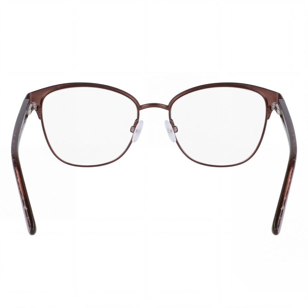 bebe Bb5202 Women's Topaz Metal Frame Eyewear with Clear Polycarbonate Lenses, Size 53-16-140