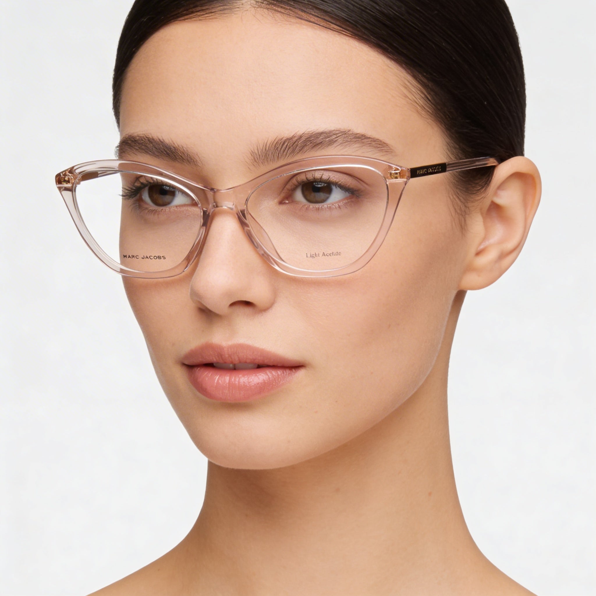 Marc Jacobs 707 Women's Nude Polycarbonate Sunglasses, Lens Width 53mm, Bridge Width 16mm, Temple Length 145mm, Photo 3