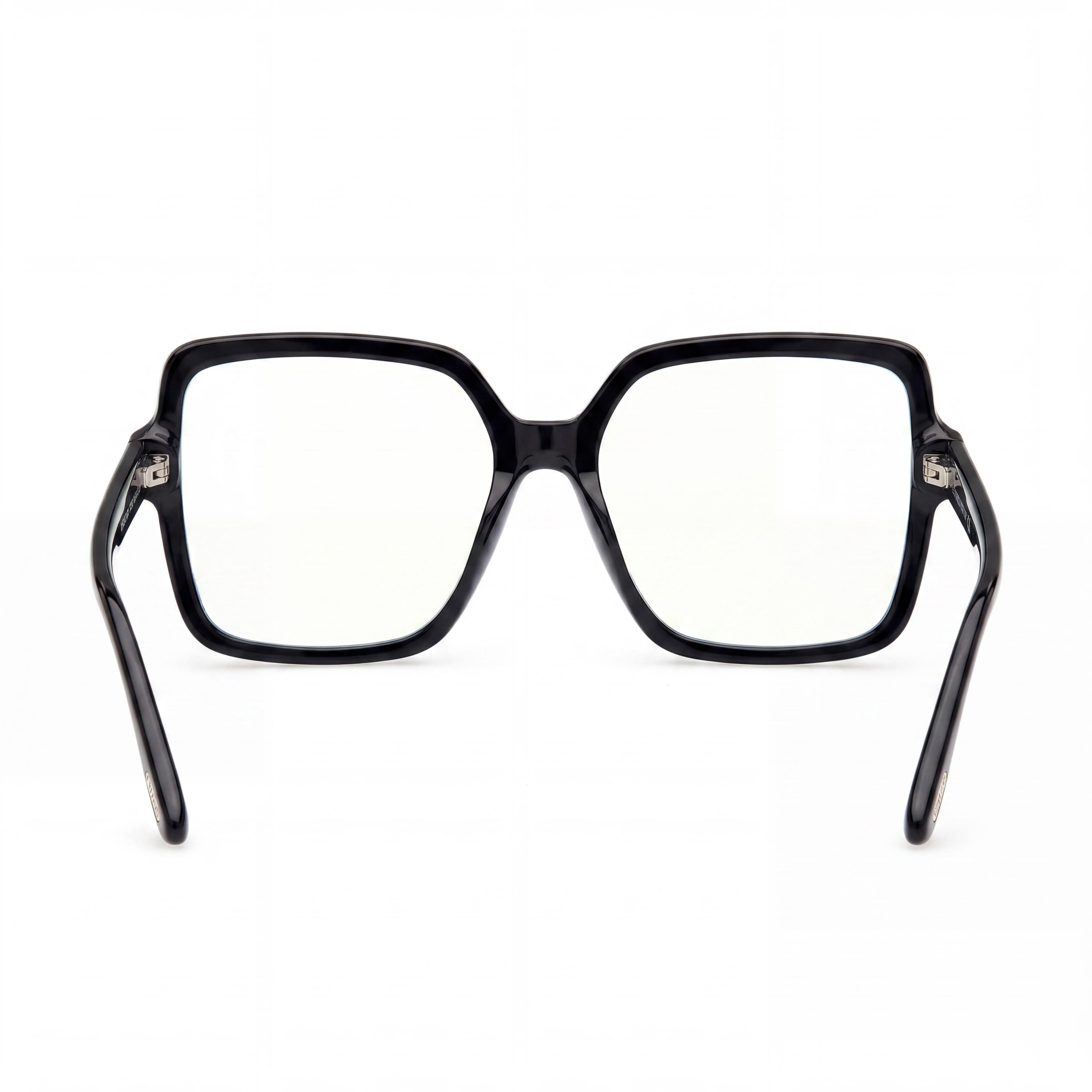 Gafas unisex Tom Ford Classic con montura de plástico, filtro azul y negro brillante, lentes negras (56-17-140 mm), Photo 3