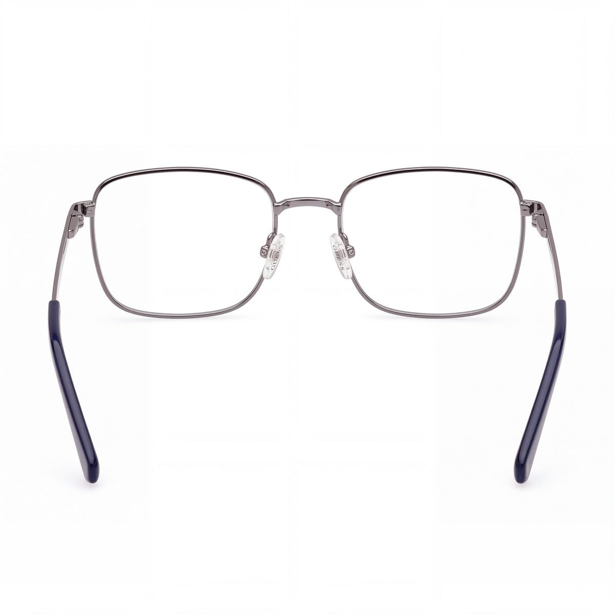 GUESS Casual Men's Blue Metal Frame Eyeglasses with Plastic Lenses, 52mm Lens, 20mm Bridge, 145mm Temple, Photo 3