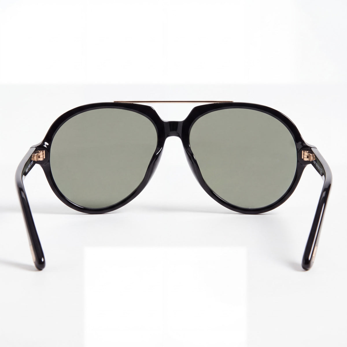 Tom Ford FT1210 Women's Aviators Shiny Black Gradient Smoke Acetate Frame with Black Lenses 14-140-150, Photo 3