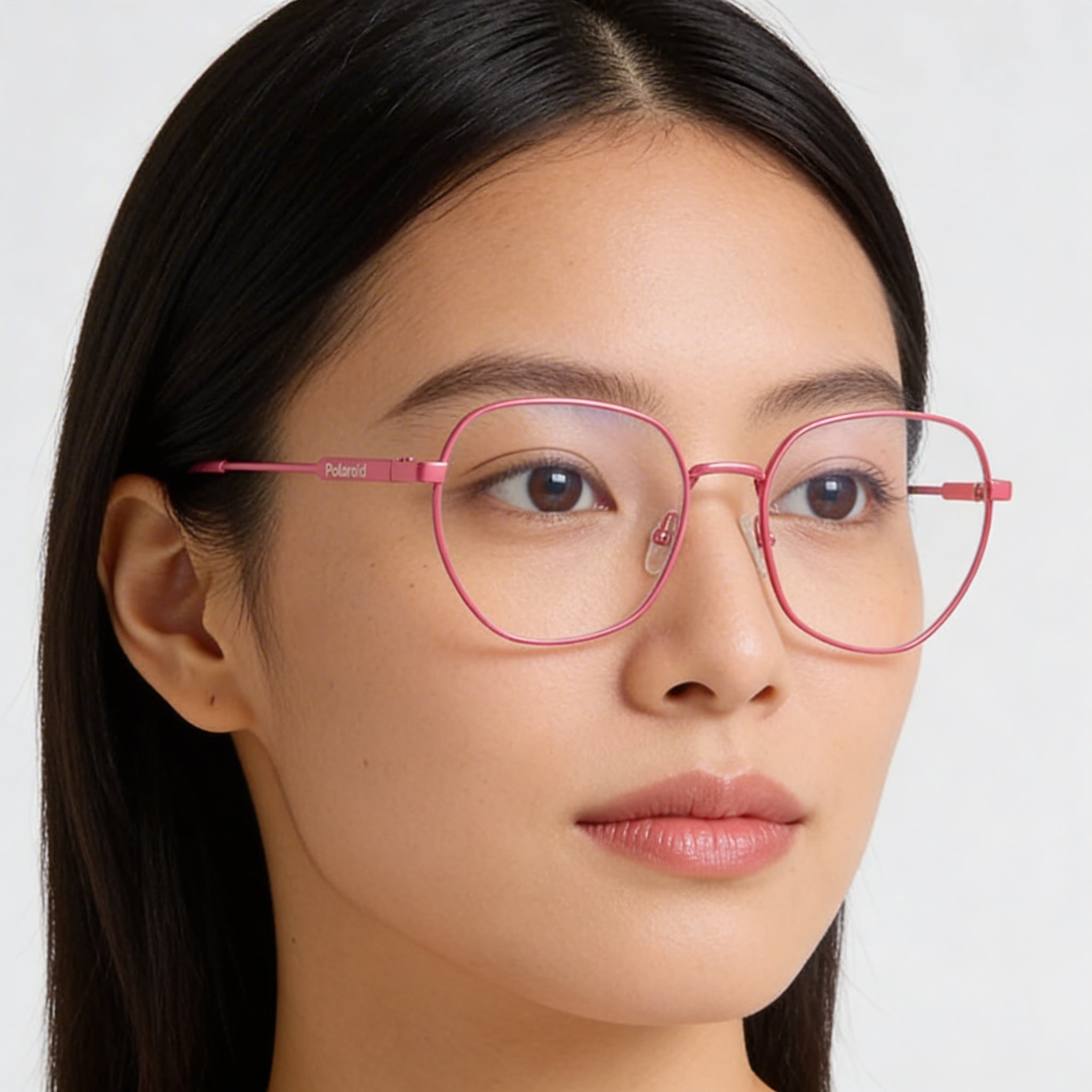 Polaroid Pld D450 Women's Pink Metal Eyeglasses with Non- Lenses, , 54mm Lens Width, Photo 3