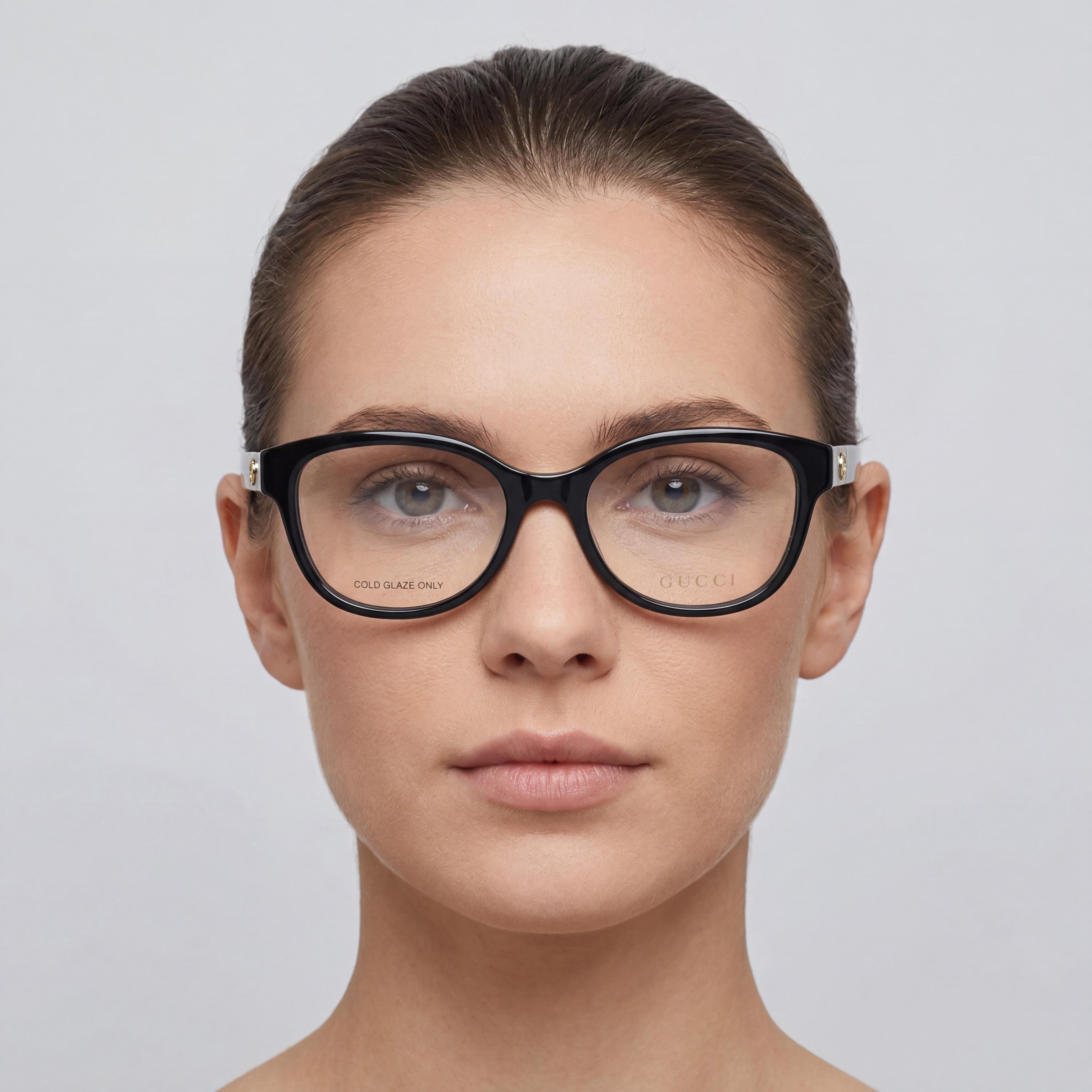 Gucci GG1115O Women's Shiny Black Plastic Eyeglasses 53mm, Photo 4
