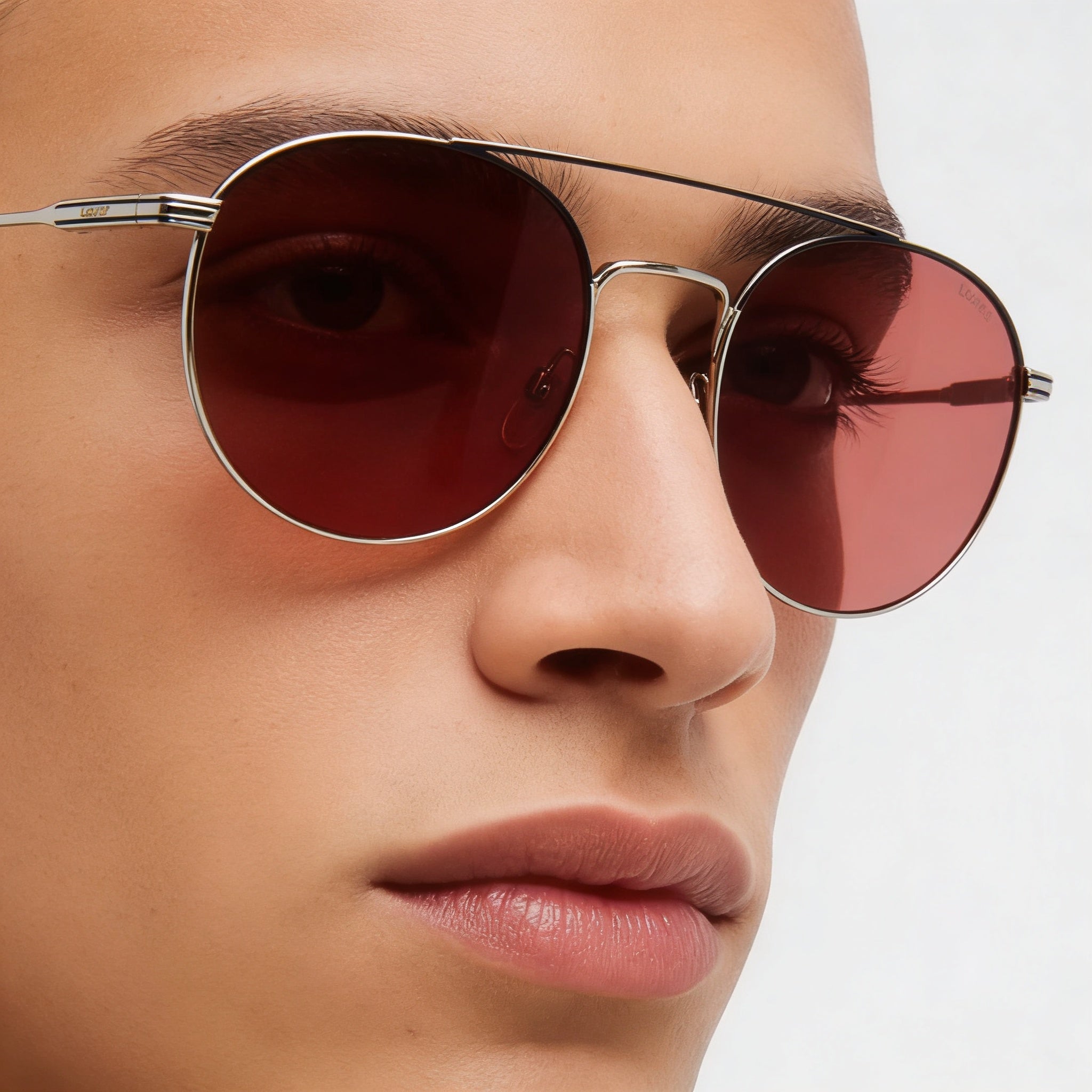 Levi's Lv 1013/S Unisex Pilot Full Rim Sunglasses, Palladium Silver Stainless Steel Frame, 54mm Lens, Photo 3