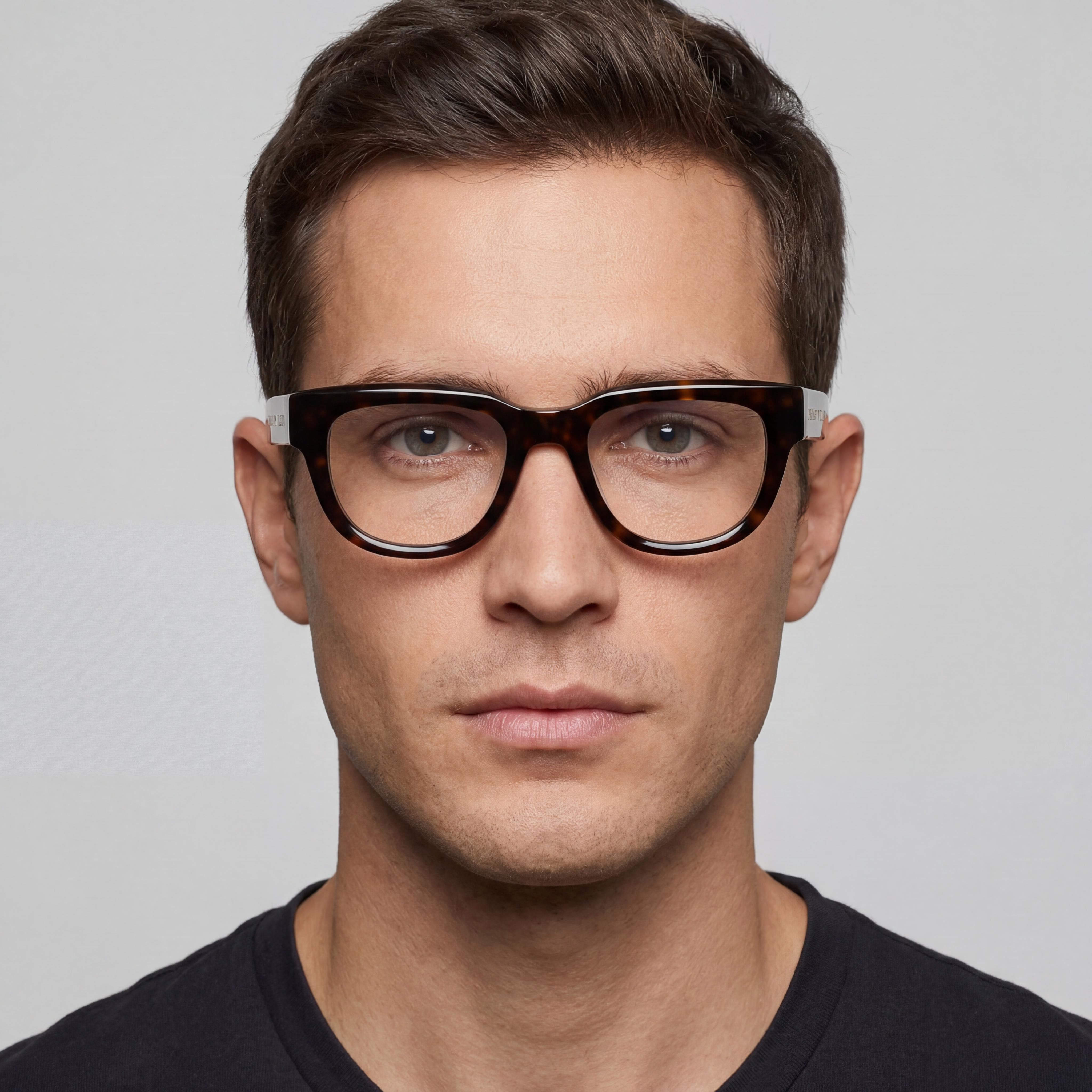 Philipp Plein VPP146M Modern Men’s Pantos Acetate Optical Frames in Havana Dark Bright, Frame Size 51-21-150, Photo 5