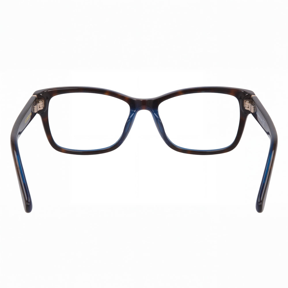 Liz Claiborne Model 616 Women's Rectangular Plastic Frame Non- Eyeglasses Havana Blue 55mm