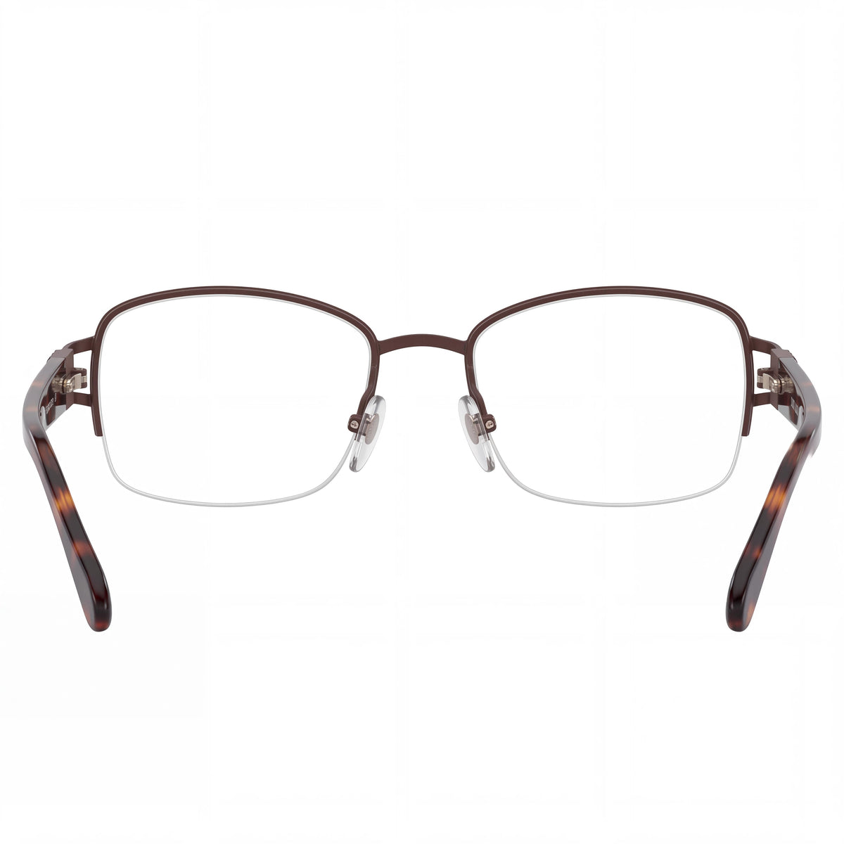 Montura óptica para hombre Emozioni 4388 en color marrón con lentes de demostración transparentes, lista para graduar 53-17-135, Photo 3