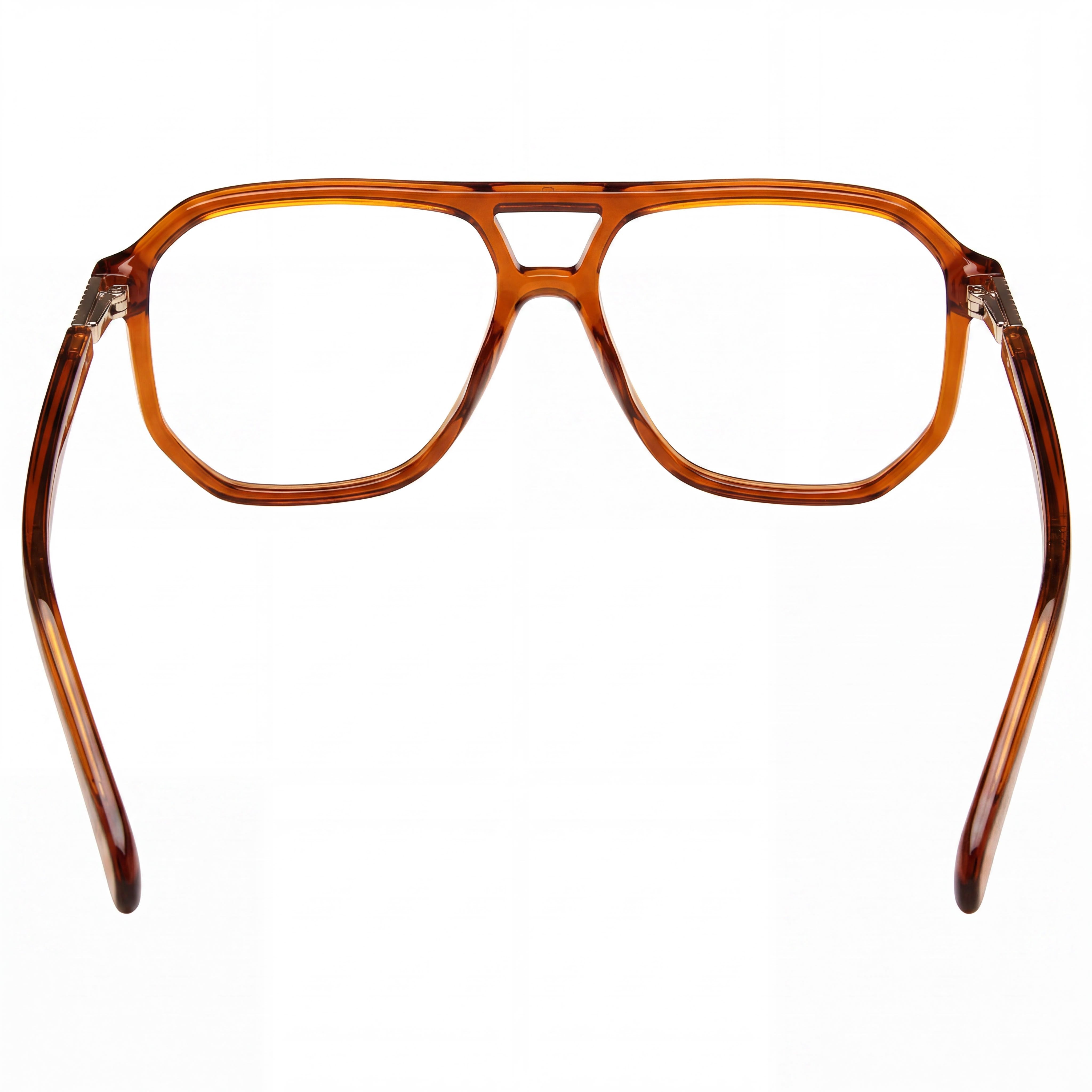 Guess Modern Unisex Lightweight Full Rim Shiny Light Brown Plastic Frame Optical Eyeglasses 57-14-145mm, Photo 2