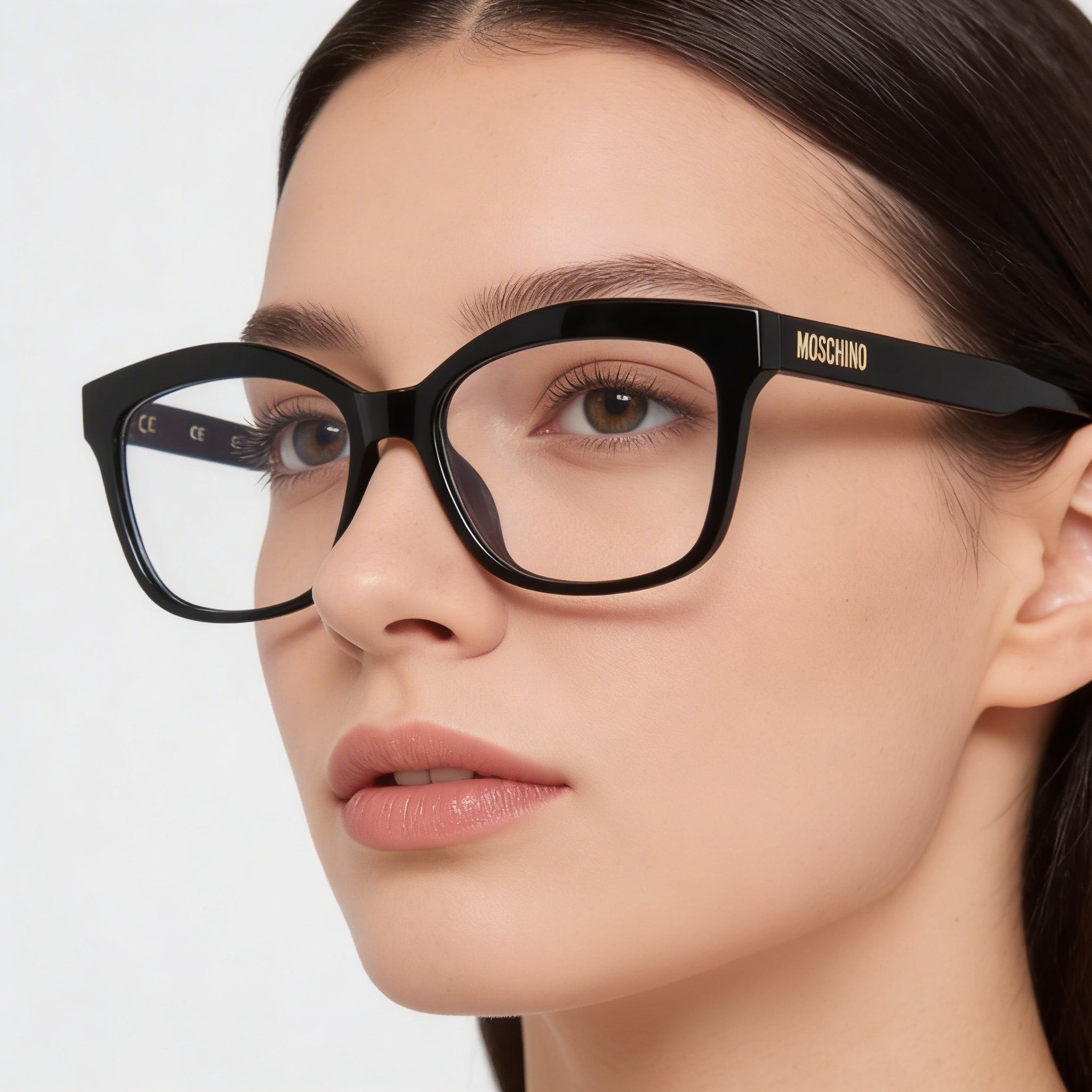 Gafas de sol Moschino MOS606 de plástico negro con forma de ojo de gato para mujer de 53 mm, Photo 4