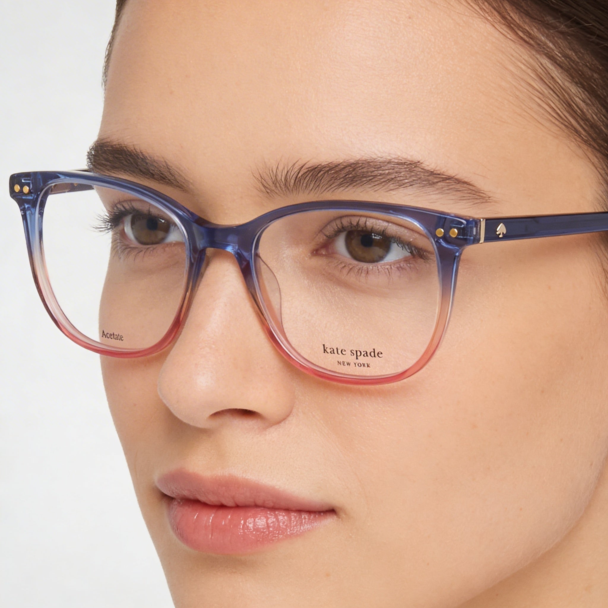 Kate Spade New York Joliet Women's Plastic Frame Eyeglasses with Polycarbonate Lenses, Size 51-140-17mm, Photo 3