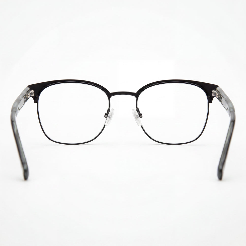 Gafas para hombre Lucky Brand Vlbd318 con montura metálica negra y lentes de policarbonato polarizadas de 52 mm