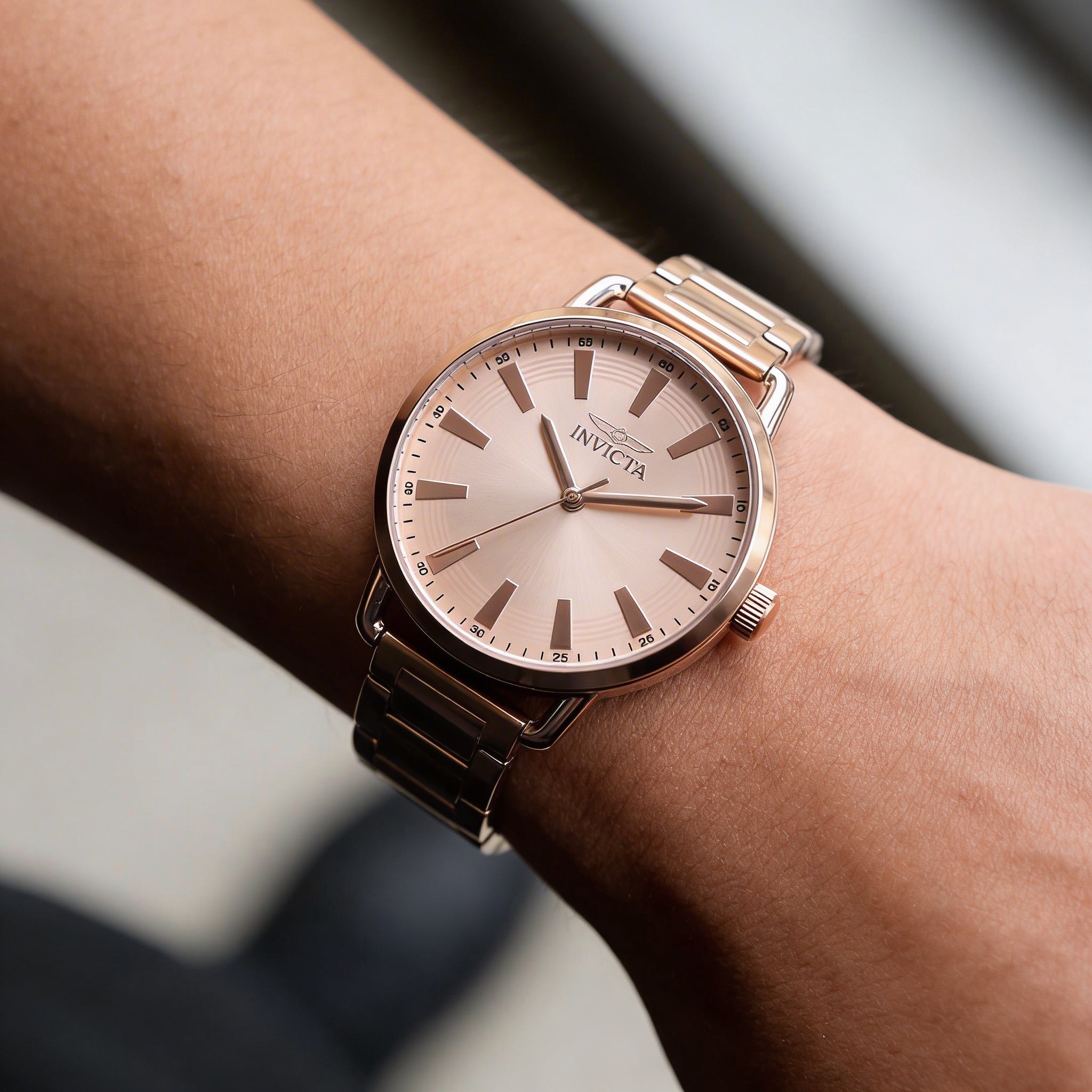 Reloj Invicta Wildflower 48330 para mujer, de cuarzo, oro rosa y acero inoxidable, 38 mm, Photo 3