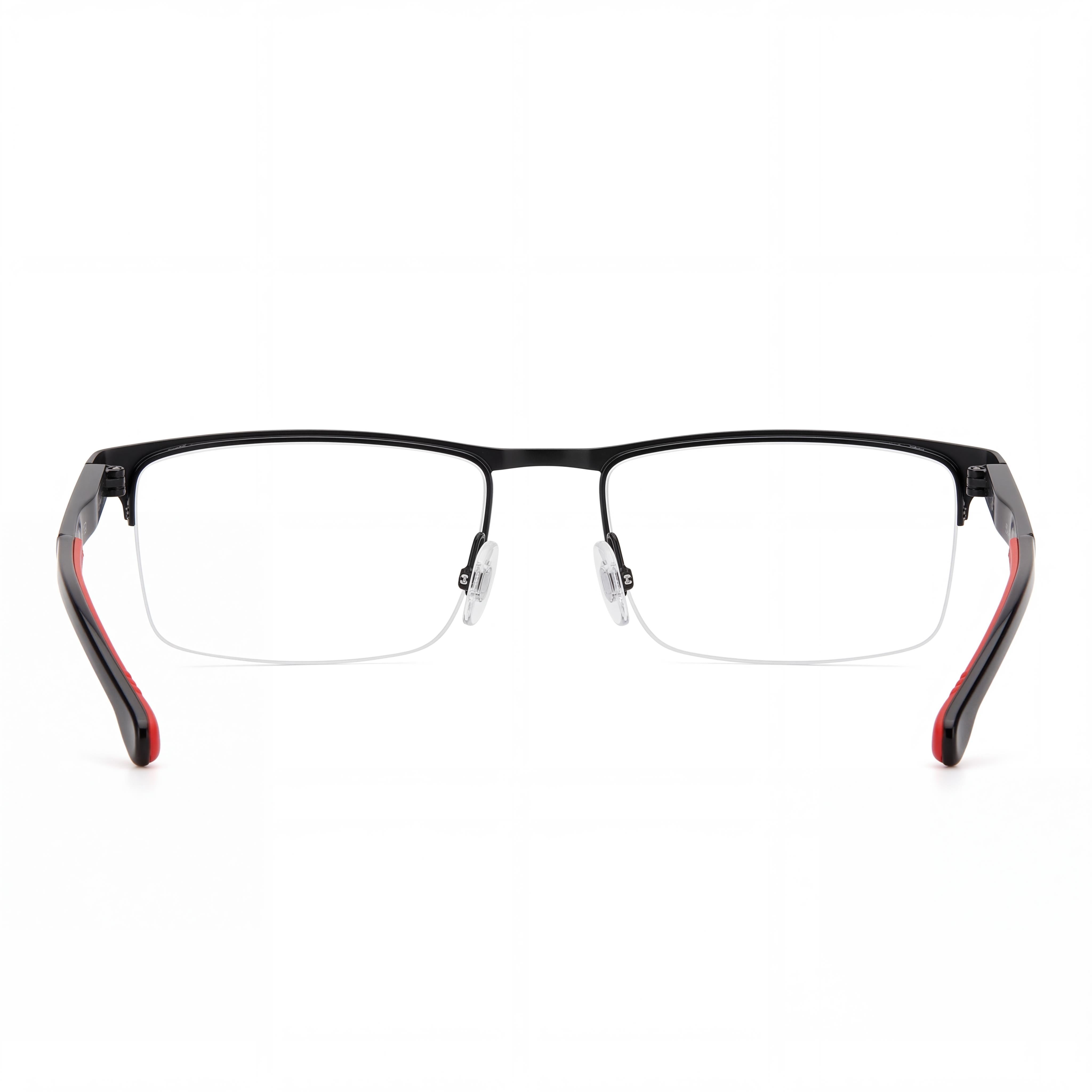 Gafas de sol Carrera Carduc 009 unisex, montura de aleación de acero, negras y rojas, 55 mm, Photo 4