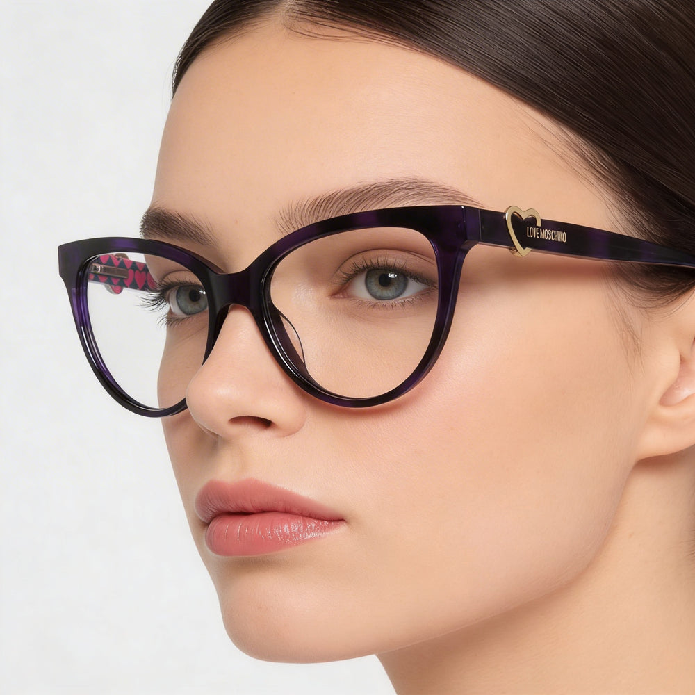 Gafas de sol unisex Love Moschino MOL609 violeta Habana sin polarizar, lente de 52 mm