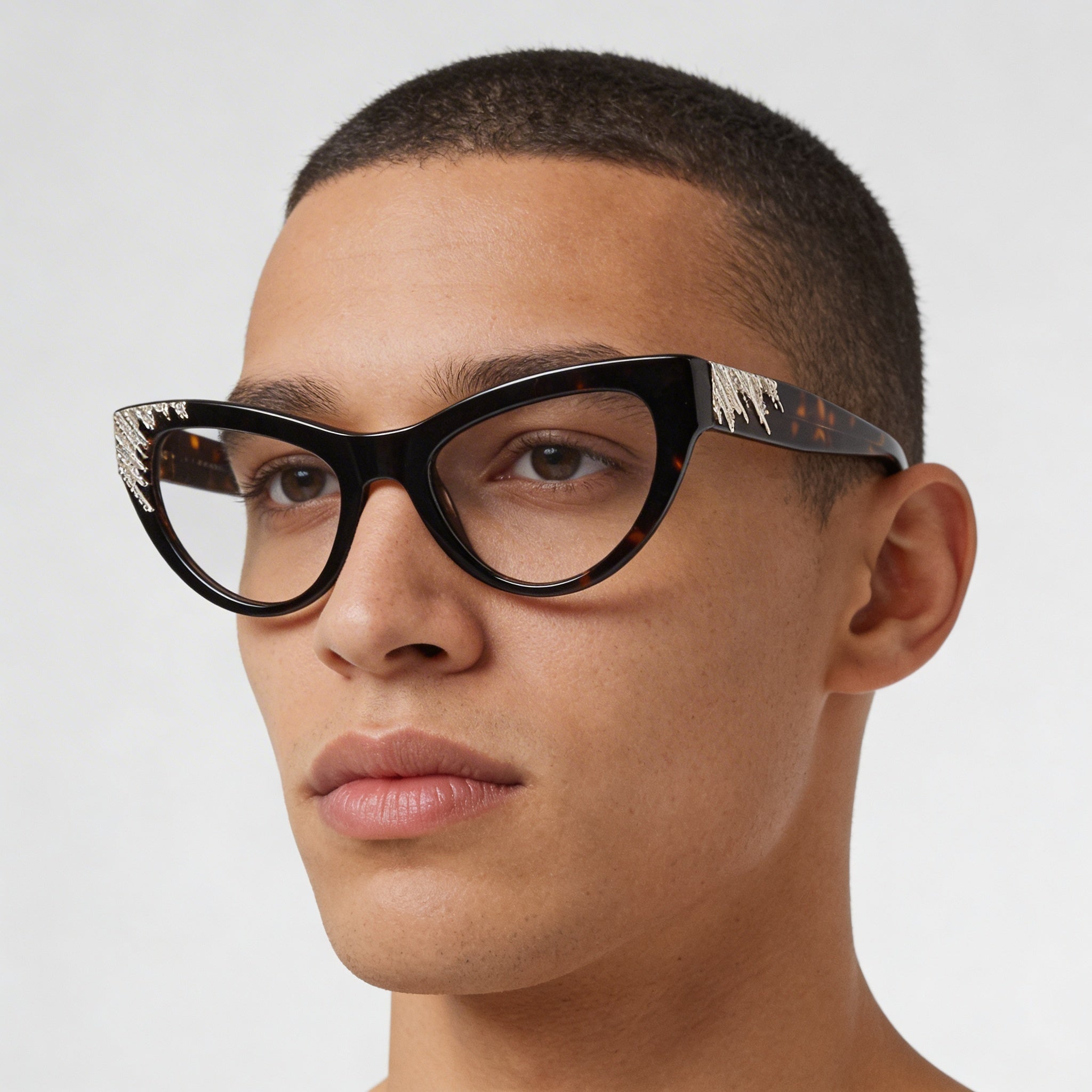 Guess by Marciano Gm50036 Men's Dark Havana Plastic Frame Lenses Eyewear, 52mm Lens Width, Photo 2