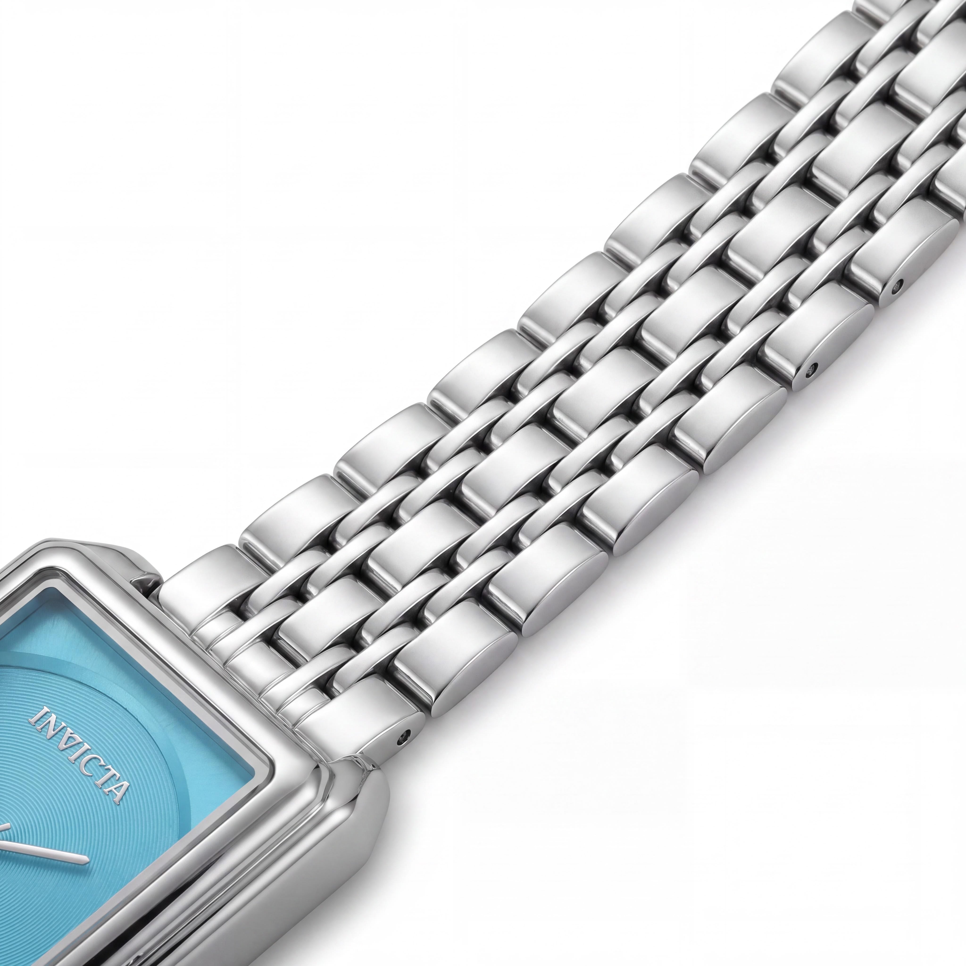 Invicta Wildflower 69333 Reloj de Pulsera de Cuarzo para Mujer de Acero Inoxidable Plateado con Esfera Azul de 26 mm, Resistente al Agua 3 ATM, Photo 3