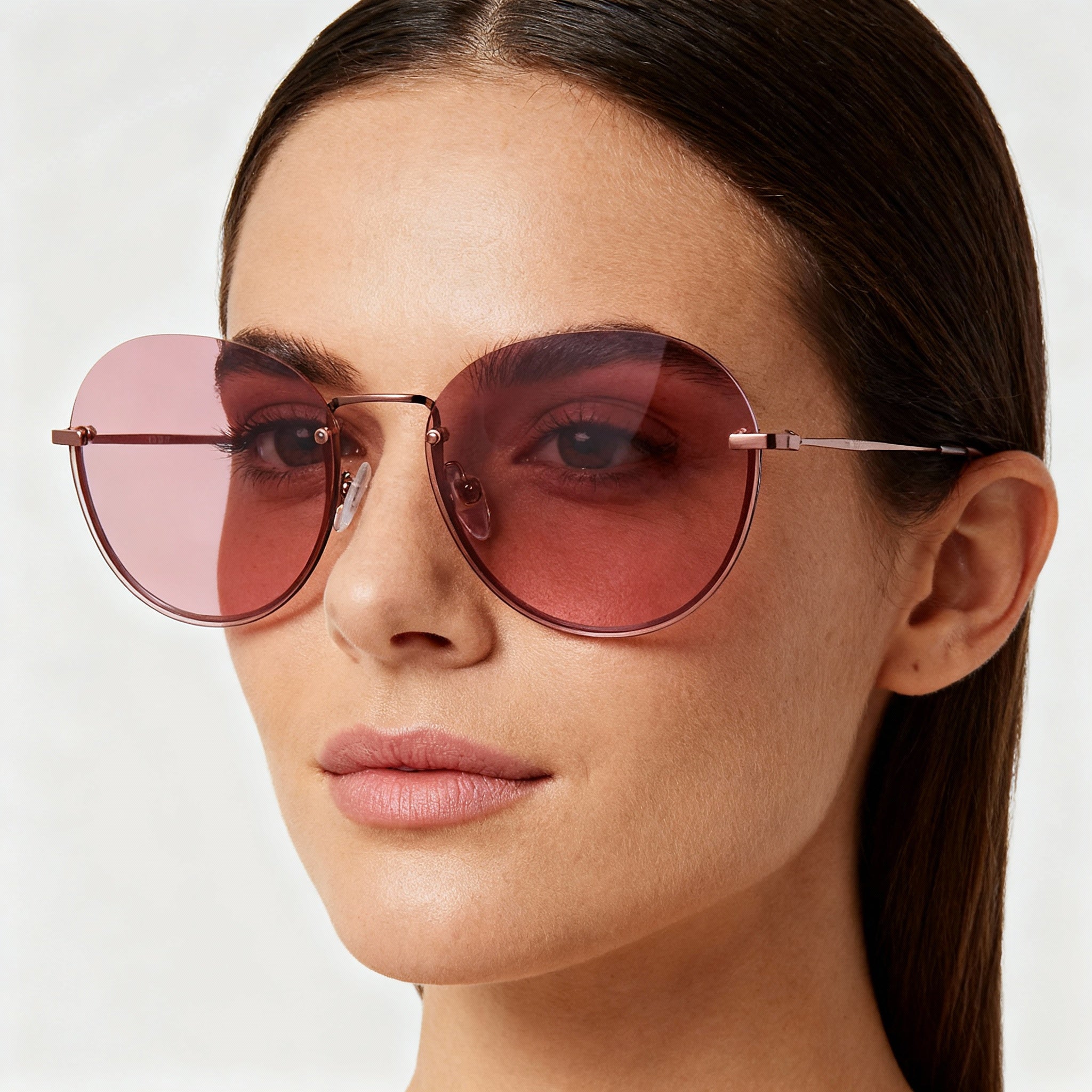 DKNY Dk101s Women's Metal Mauve Frame Pink Non-Polarized UV Protection Sunglasses 59-16-135mm, Photo 3