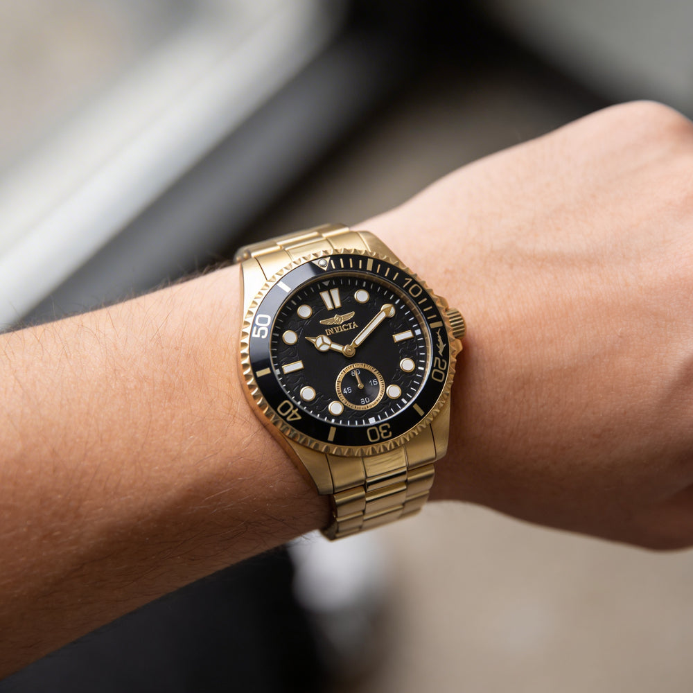Invicta Pro Diver 49429 Men's 43mm Stainless Steel Black Dial Quartz Watch