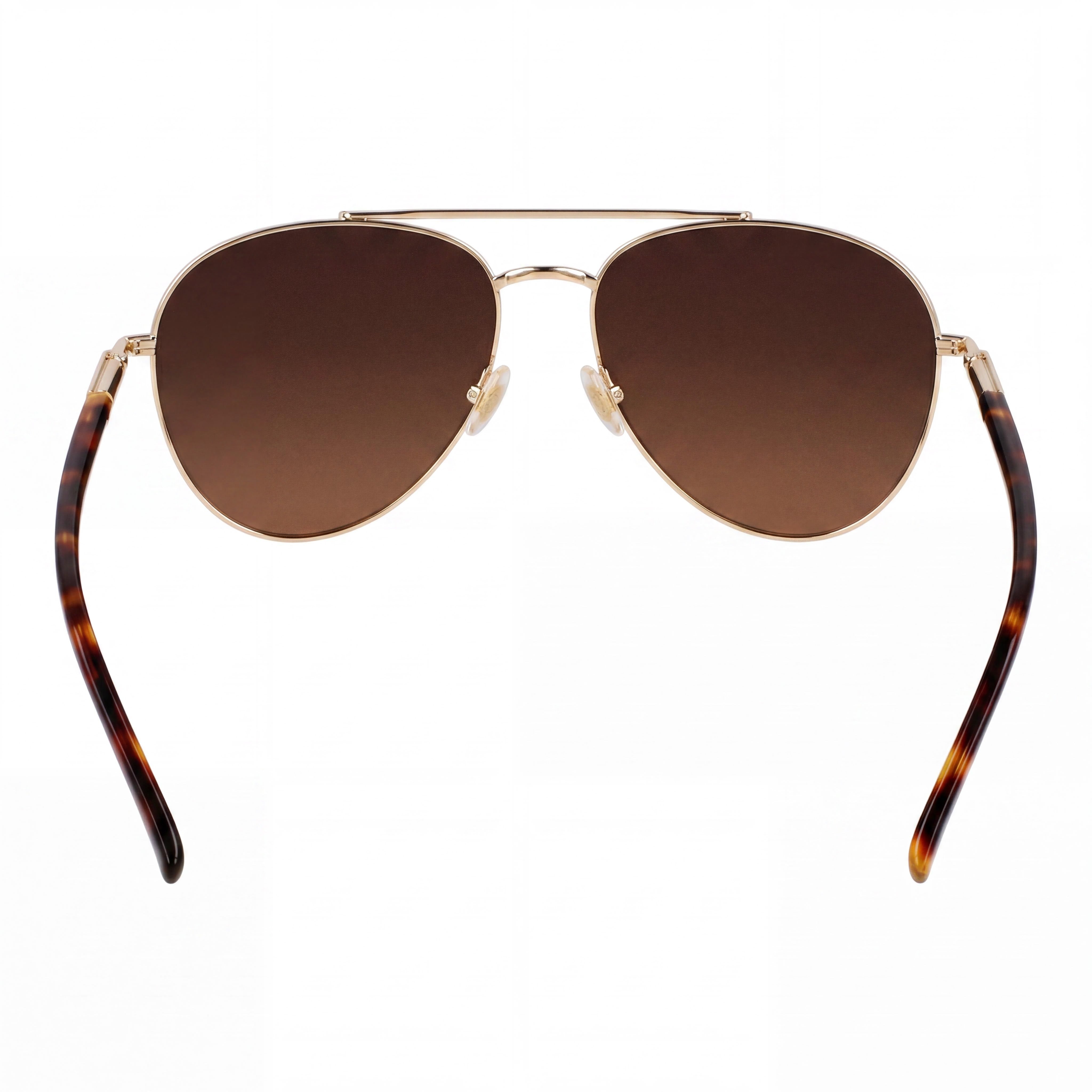 Ferragamo Sf316s Men's Plastic Gold Brown Sunglasses, 100% UVA & UVB Protection, 61mm, Photo 4