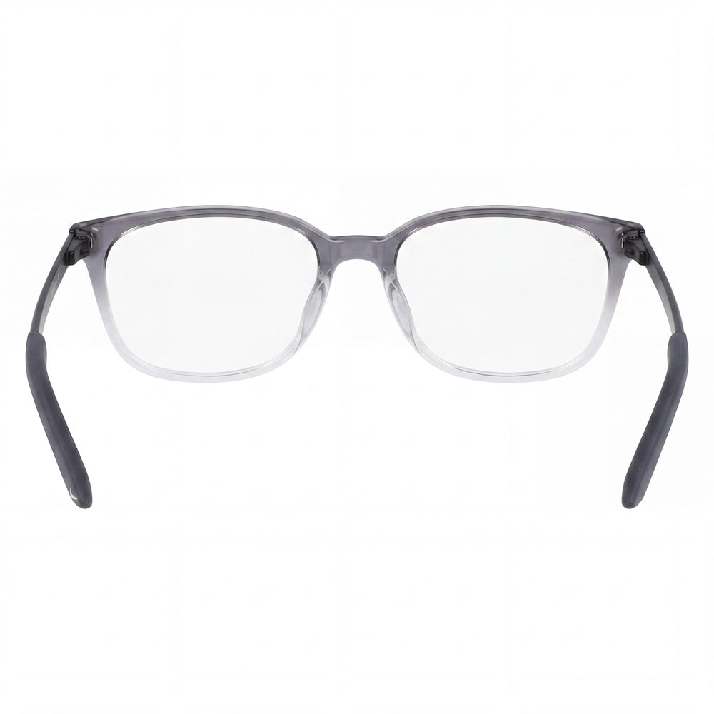 Gafas Nike 7283 de montura de plástico para mujer, color gris oscuro transparente degradado, con lentes de policarbonato, 52 mm