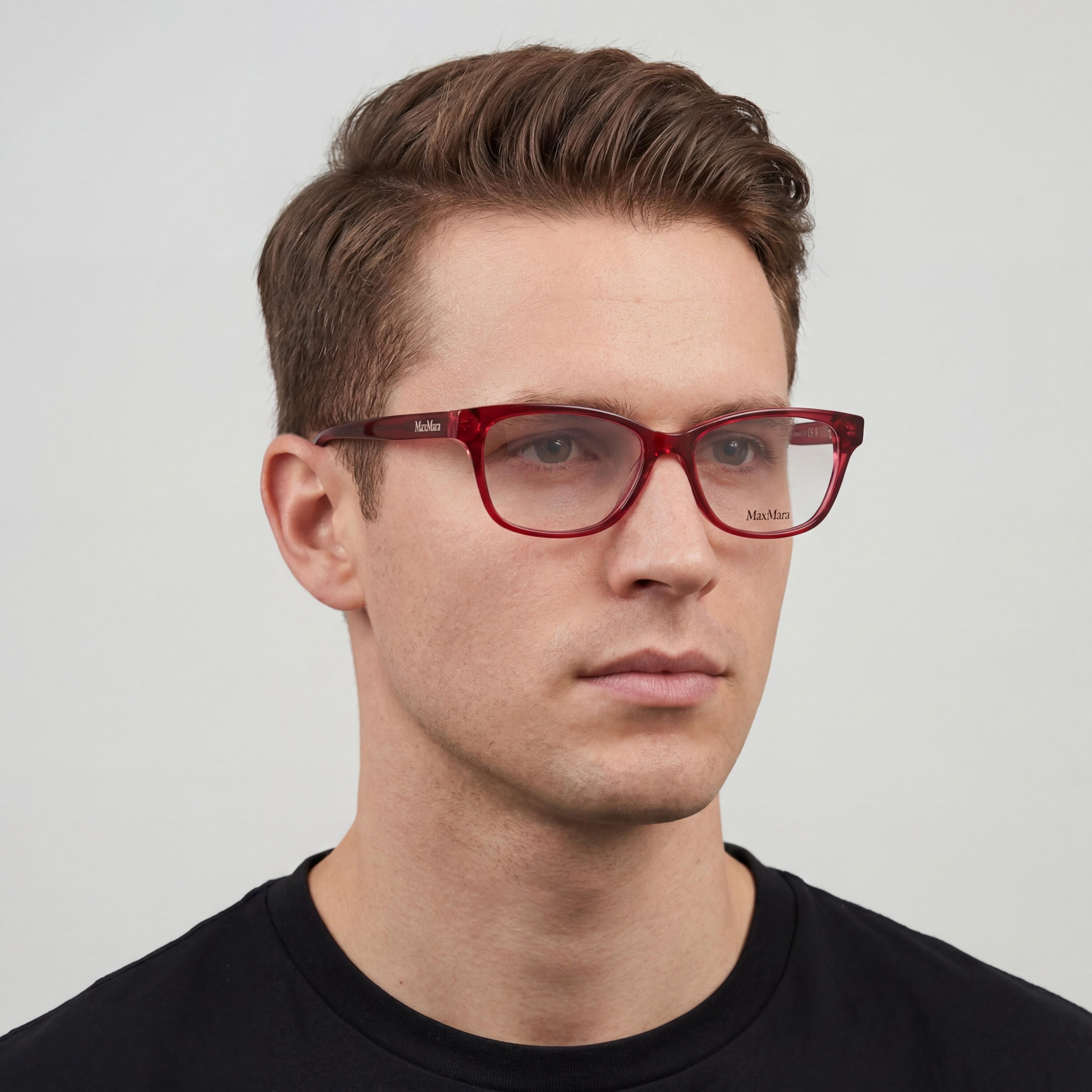Gafas de Sol Polarizadas MaxMara Mm5013 de Hombre de Plástico Transparente Burdeos 54mm, Photo 4