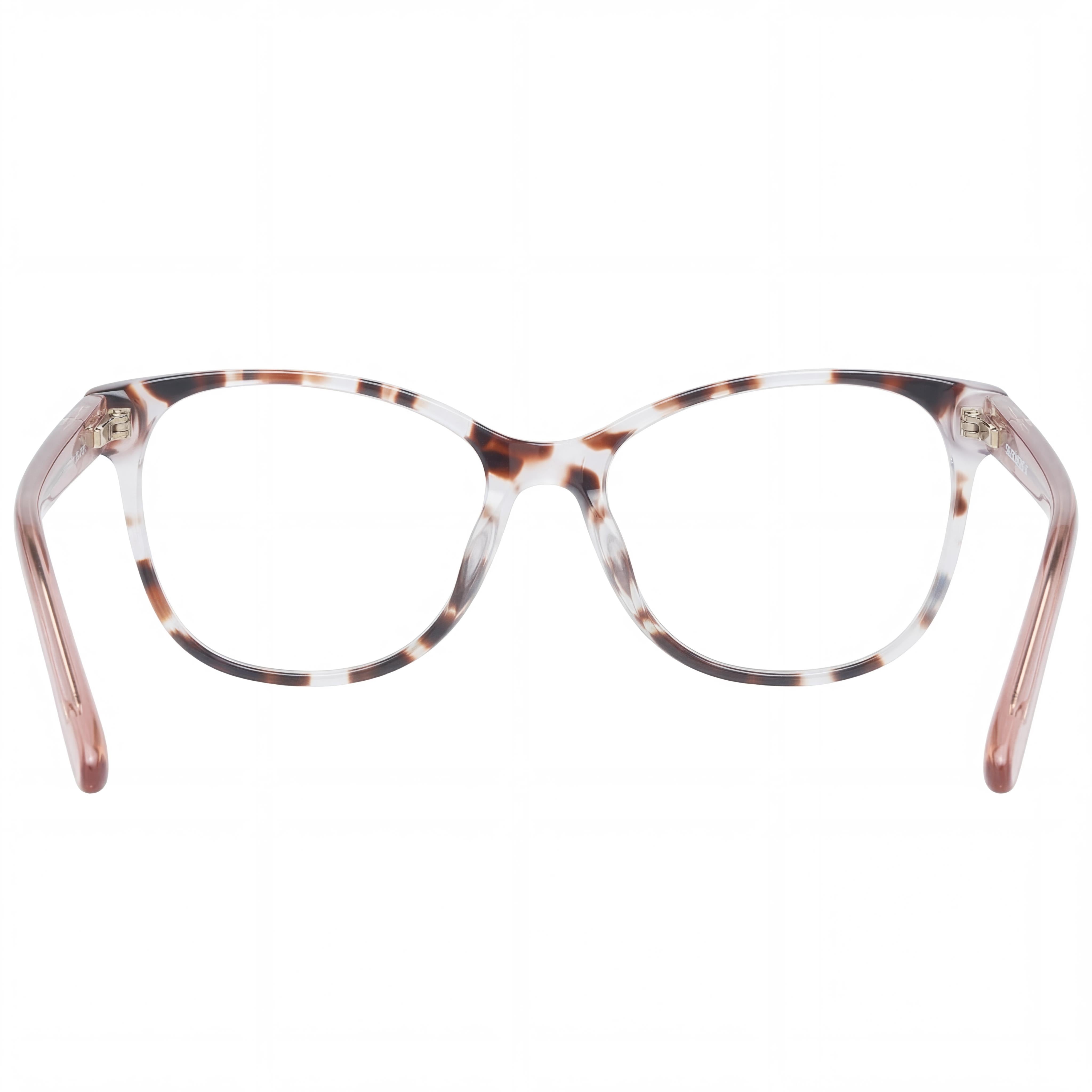 Skechers Modern Men's Eyeglasses featuring a Red Havana Plastic Frame and Clear Plastic Lenses, Size 52-16-140, Photo 3
