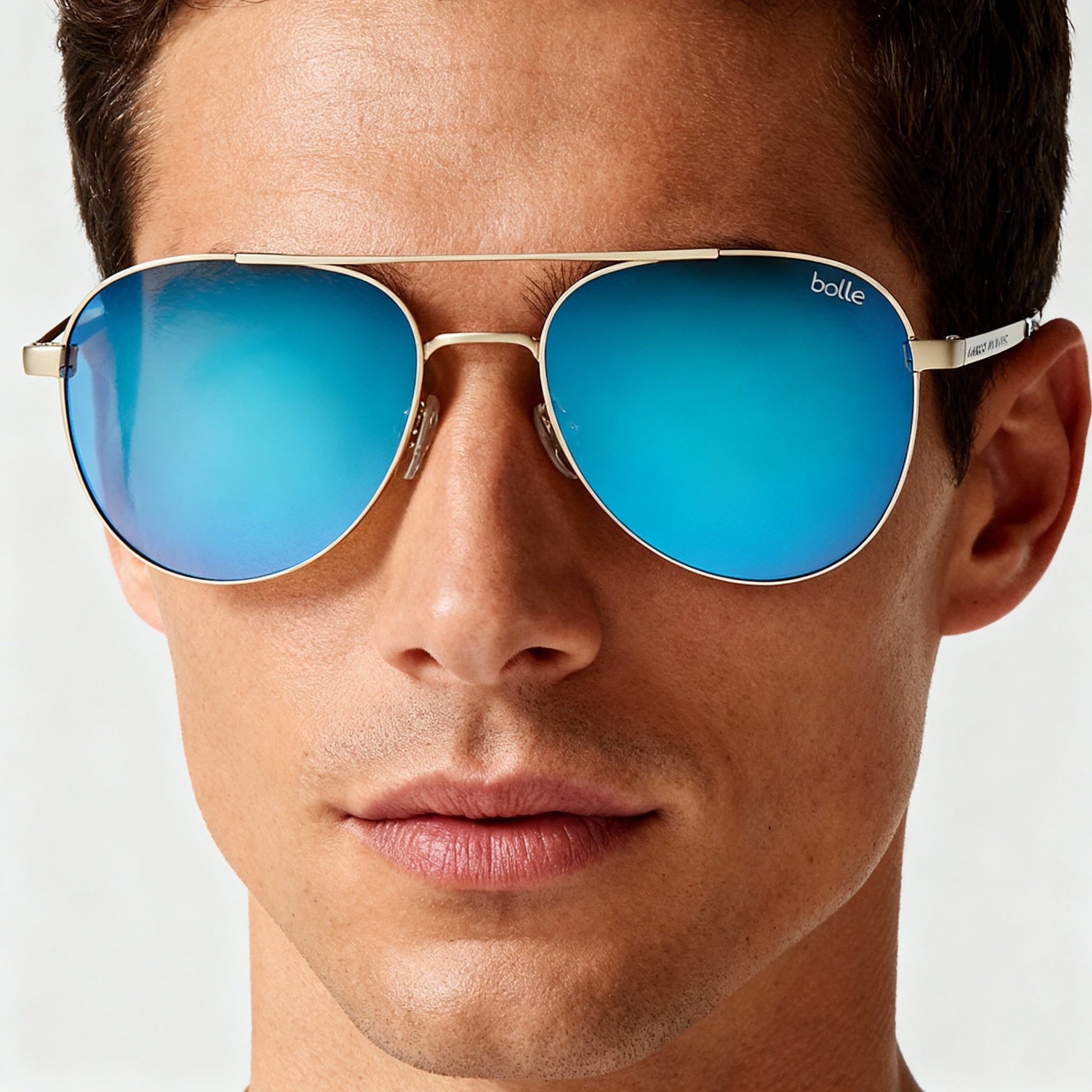 bollé Classic Unisex Sunglasses, Matte Sand Plastic Frame, TNS Ice Grey Non-Polarized Anti-Reflective Lenses, 60mm, Photo 5