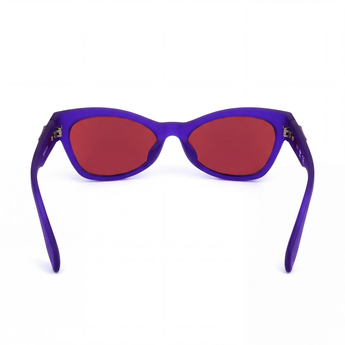 adidas Casual Women's Matte Violet Plastic Cat Eye Blue Mirror Non-Polarized UV 400 Sunglasses 54mm, Photo 3